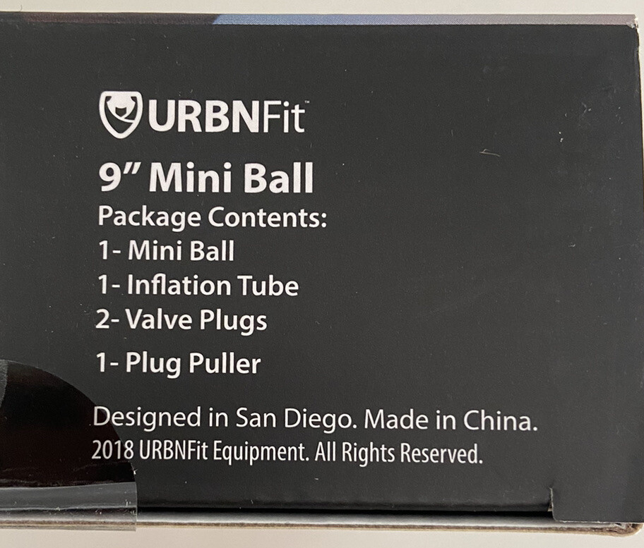 URBNFit Small Exercise Ball - 9-inch Mini Pilates, Yoga, Barre PT Ball - NEW!