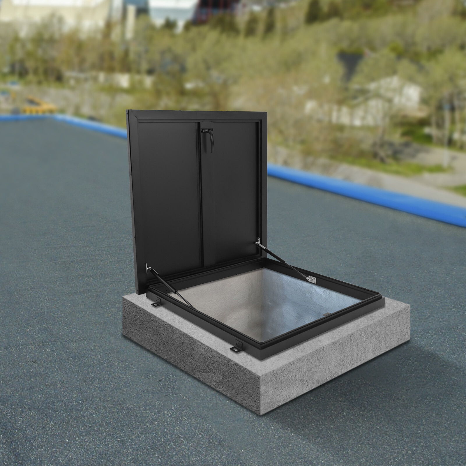 31.88*31.88 in Roof Hatch Roof Access Hatch Roof Security Door Aluminum Alloy