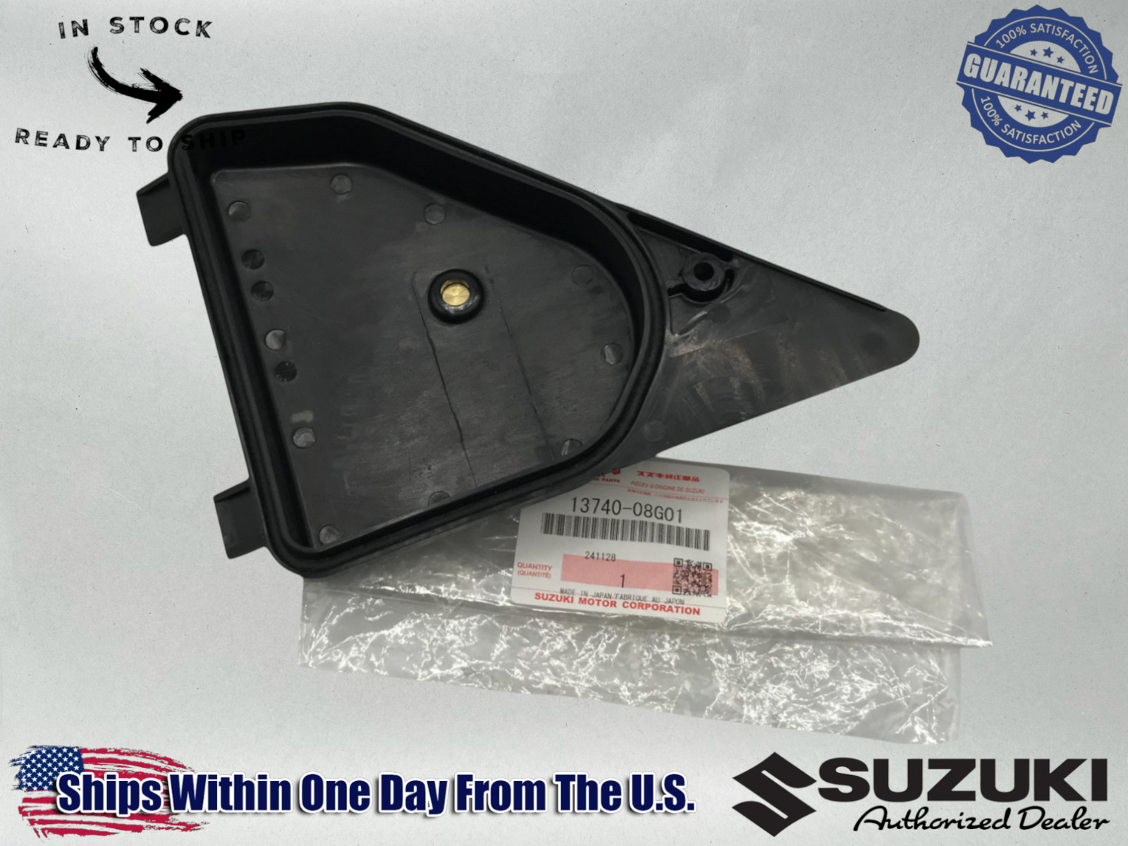 Suzuki OEM AIR FILTER CLEANER CAP COVER 2003-24 DRZ125 KLX125 13740-08G01