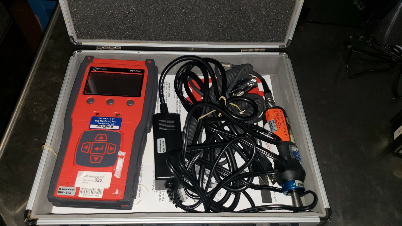 Mountz PTT-2000 Torque Analyzer 072999 Angle Force Torquemate with Sensor