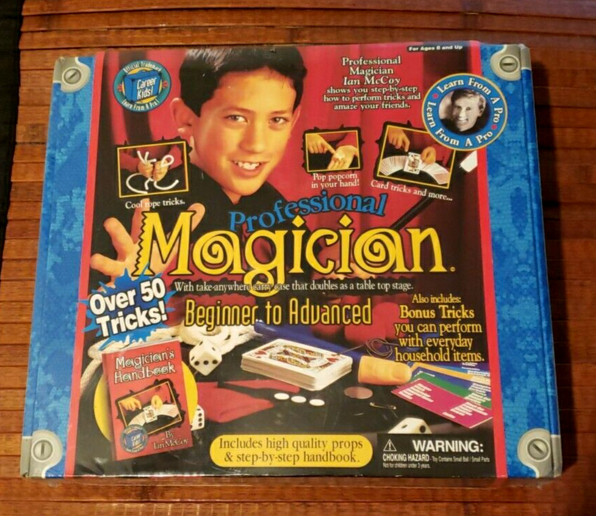 Career Kids Professional Magician Kit Step By Step Handbook With Props Ian Mccoy