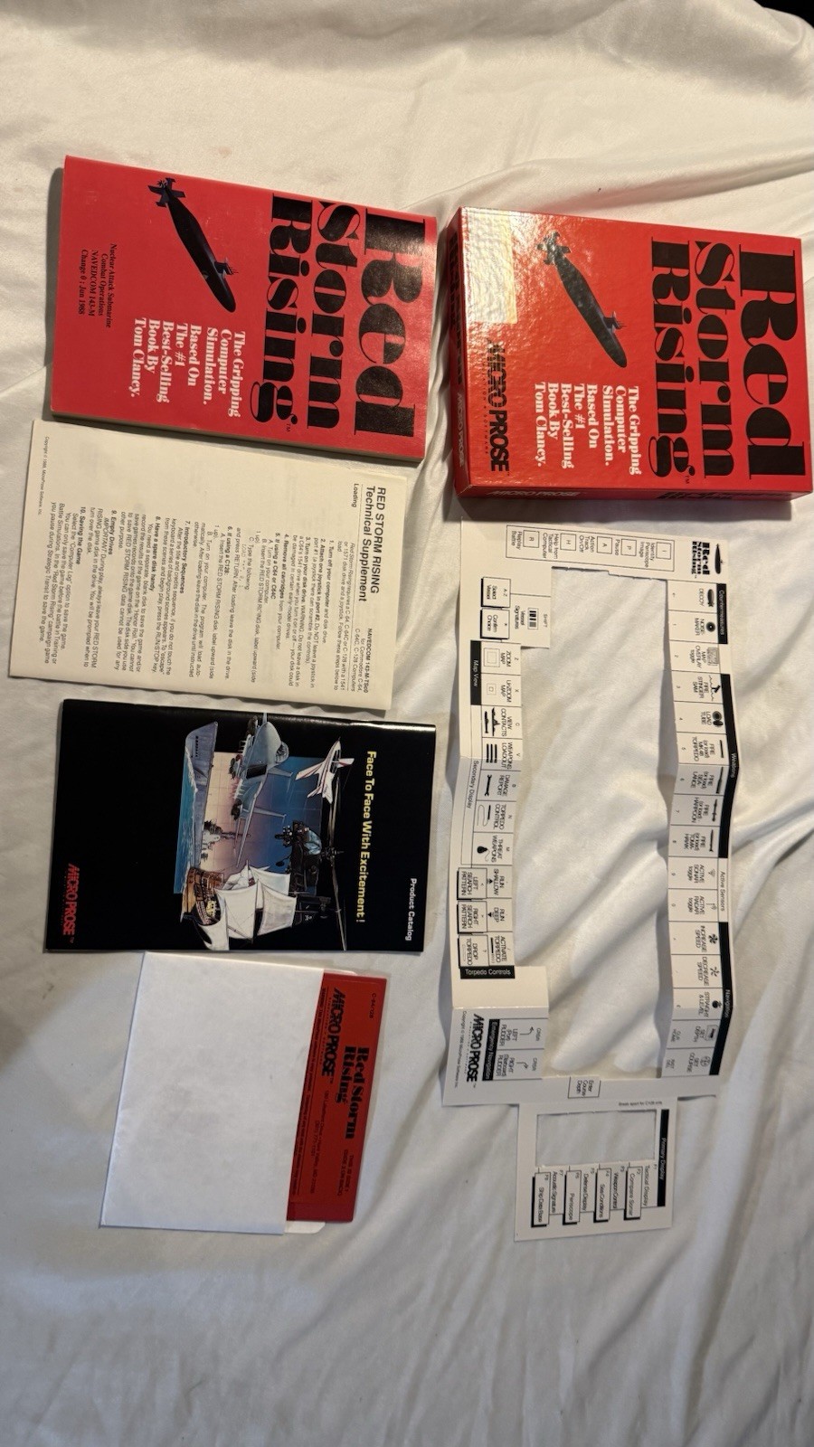Red Storm Rising Commodore 64 Complete In Box Works Great With Overlay See Pics