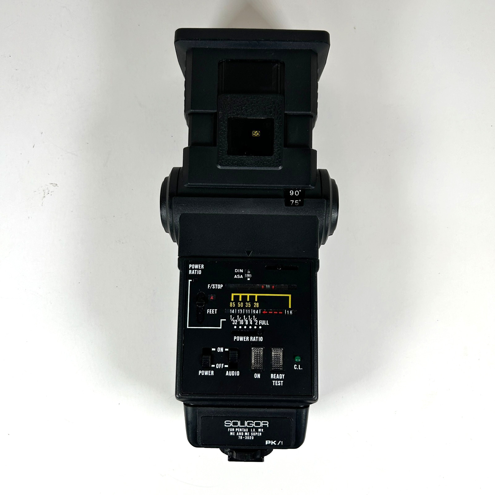 Soligor Auto Flash Unit – Vintage Hot Shoe Camera Flash – Fully Working – Clean