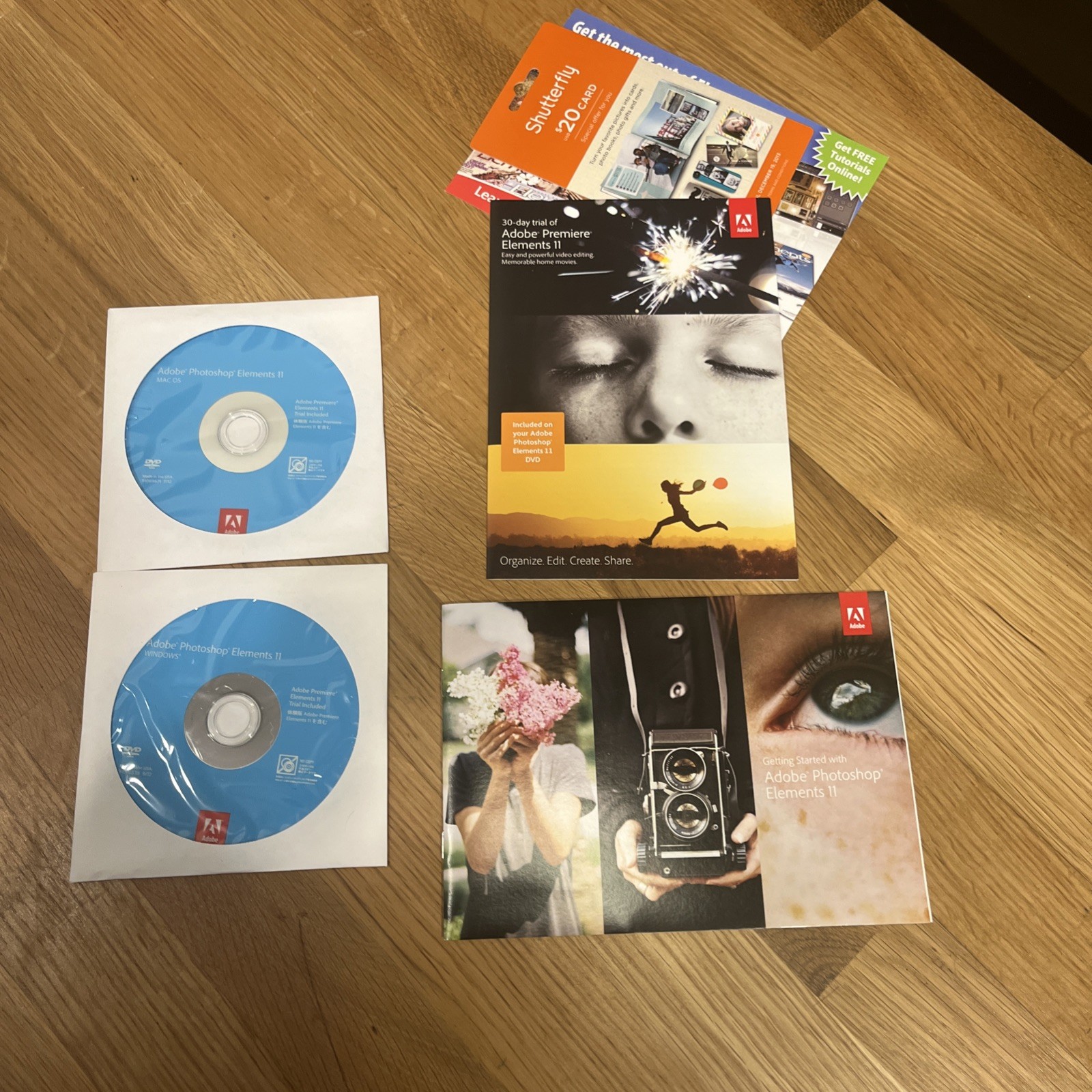 Adobe Photoshop Elements 11 for WIN & MAC *WILL NOT WORK FOR WIN 10 or 11.