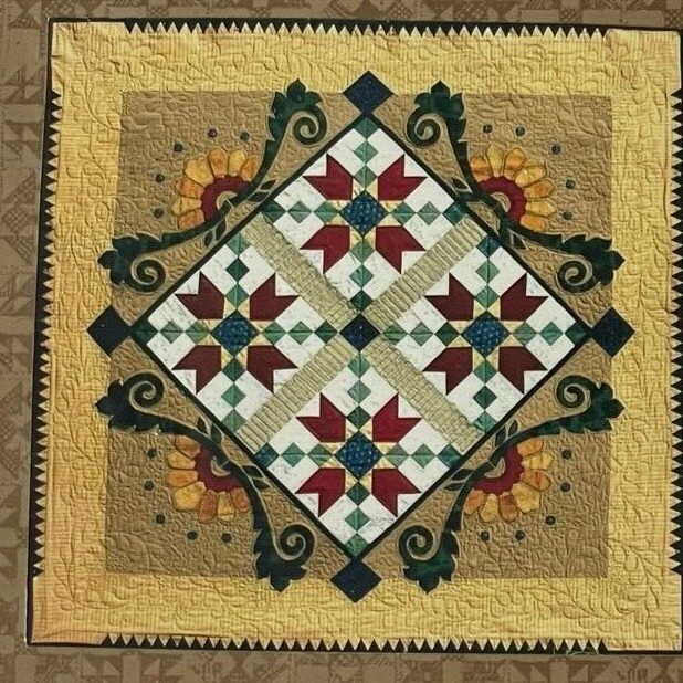 Quilt Pattern Sunflower Hill Designs Julie Popa 52" Square Fun New