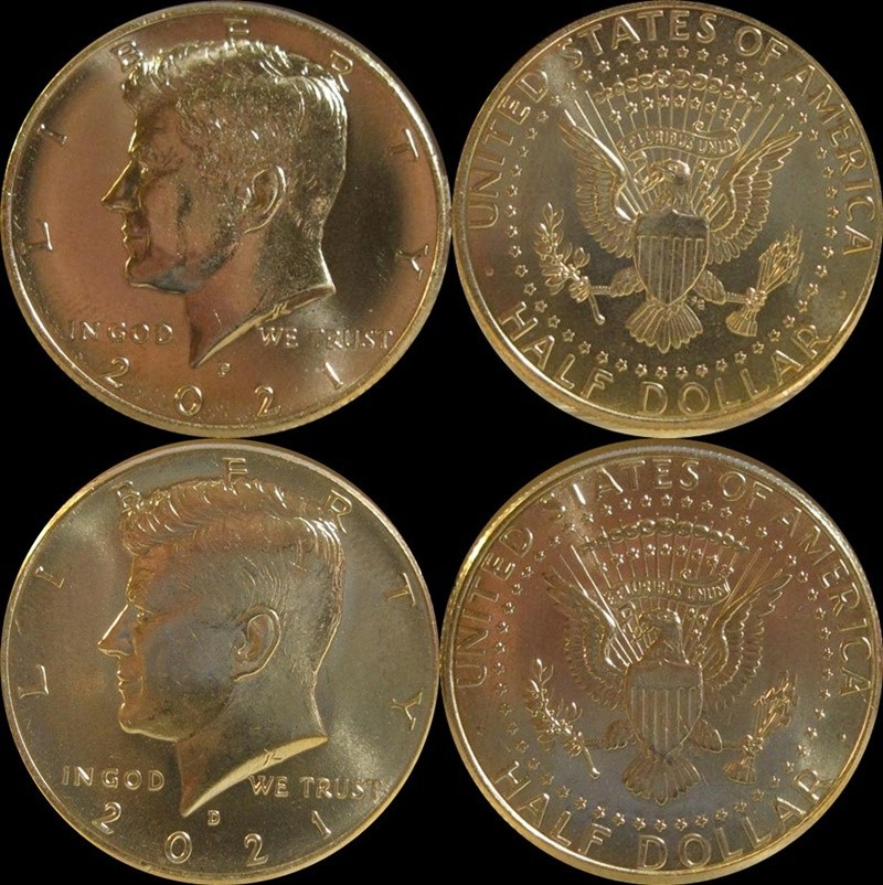 2021 PD [2-coin set] Kennedy Half Dollar-BU