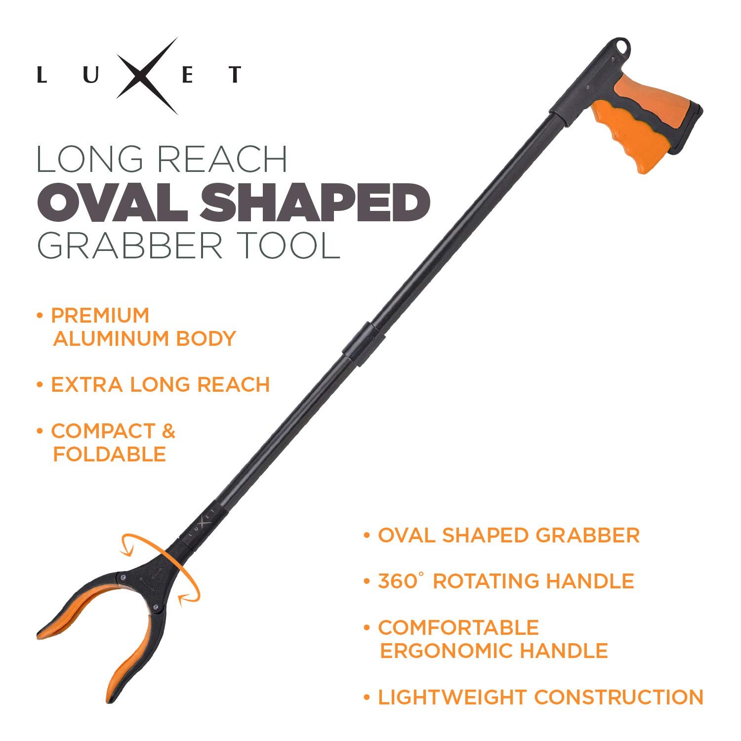 Grabber Reacher Tool - 2 Pack - Latest Version Long 32 Inch Foldable Pick Up ...