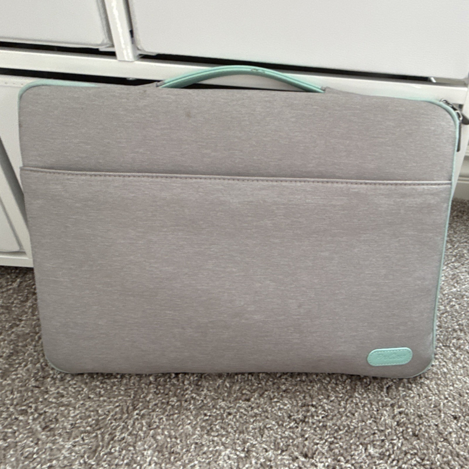 Mosiso Gray Padded Polyester Sleeve Case for 15 Inch Laptop