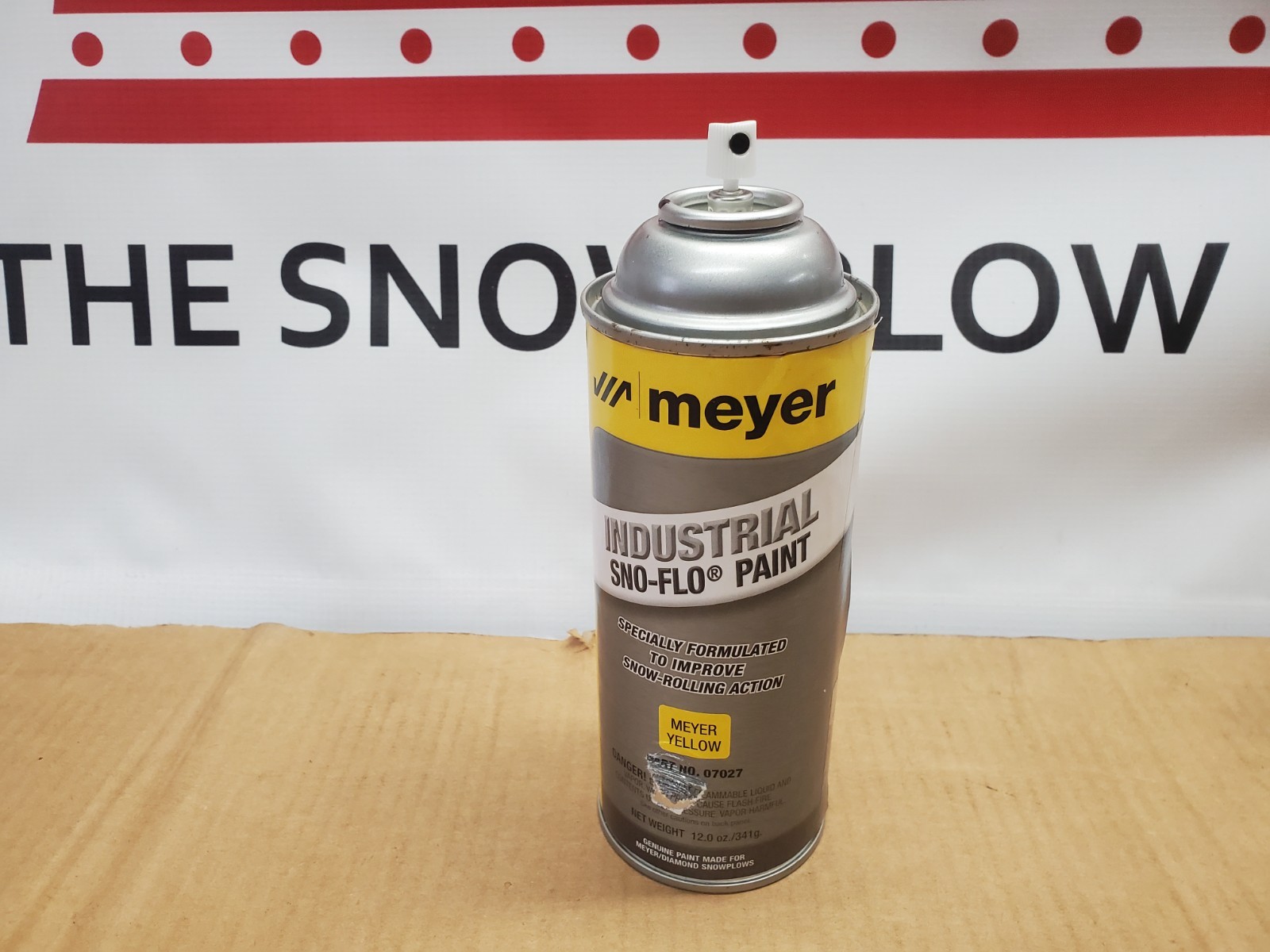 Genuine Meyer Industrial Sno-Flo Yellow Spray Paint 07027 Snow Plow *Broken Cap*