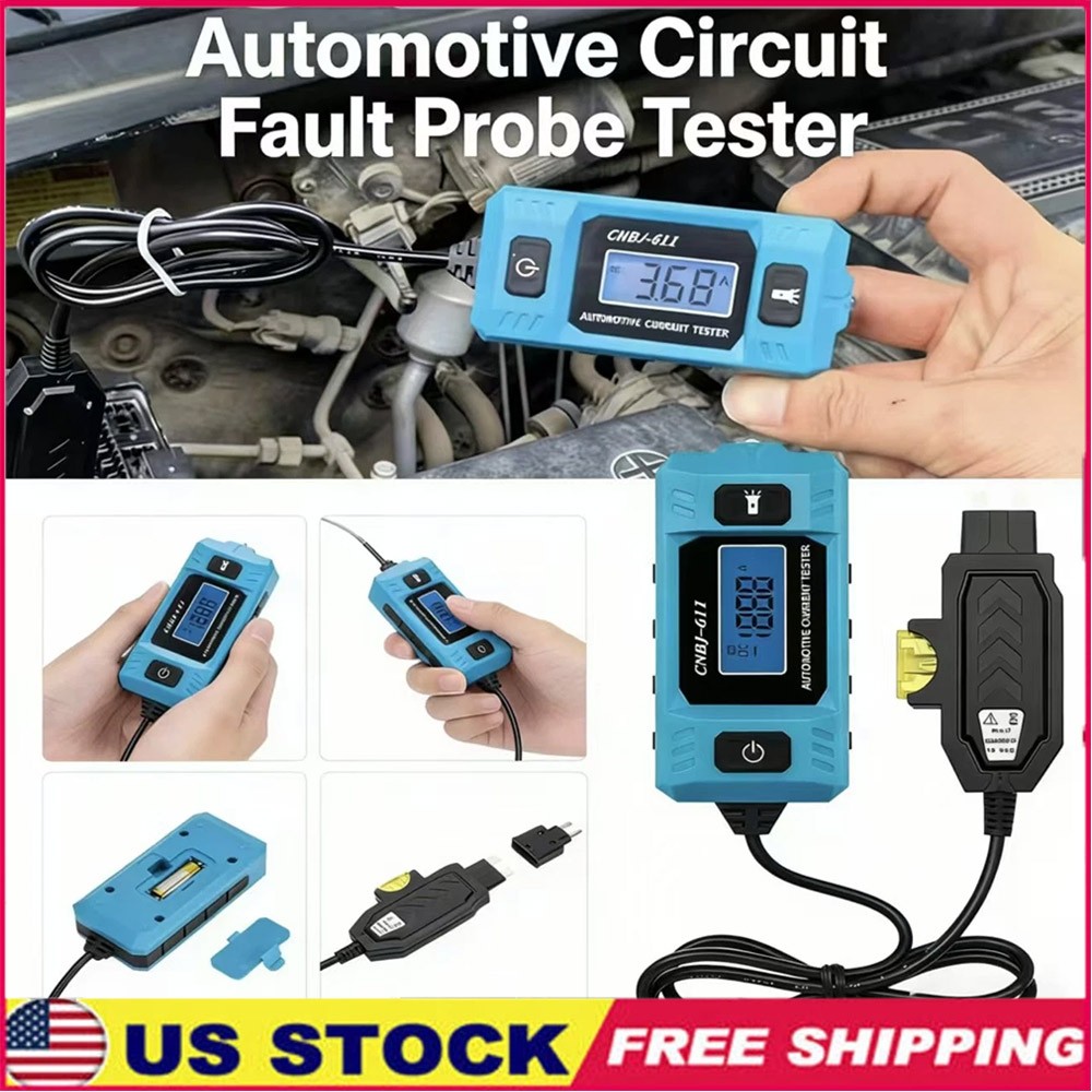 Car Circuit Tester Fuse Voltmeter Ammeter 12V Automotive Current Detector JQ