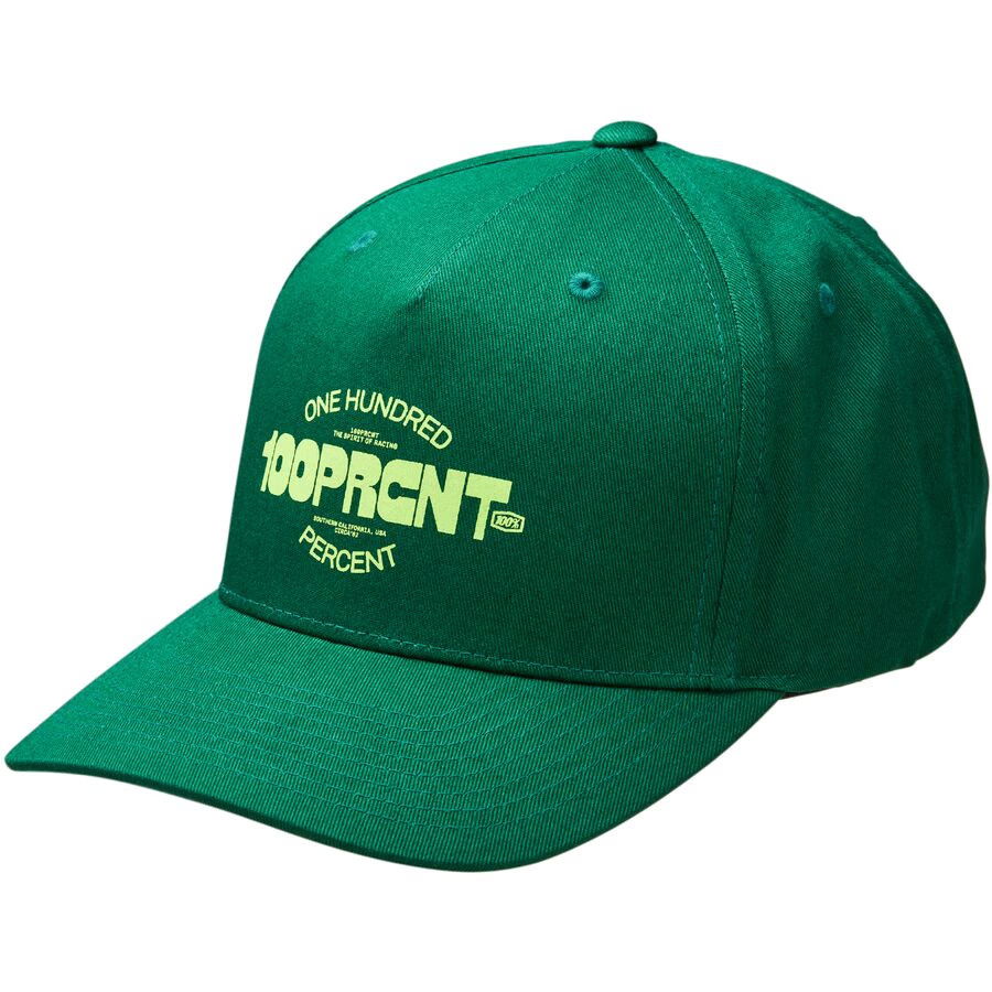 100% Youth Serpico Snapback Hat - Forest Green 20047-00006