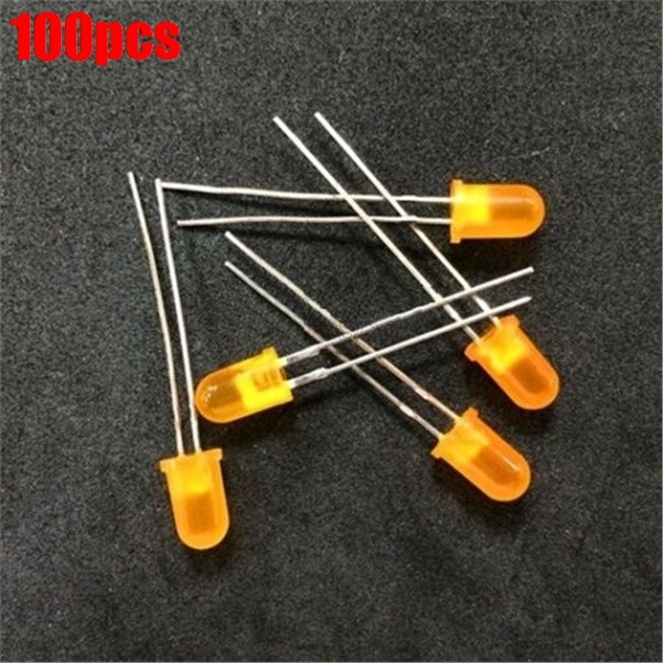 100Pcs Diffused Led 5Mm Orange Color Orange Light Super Bright st