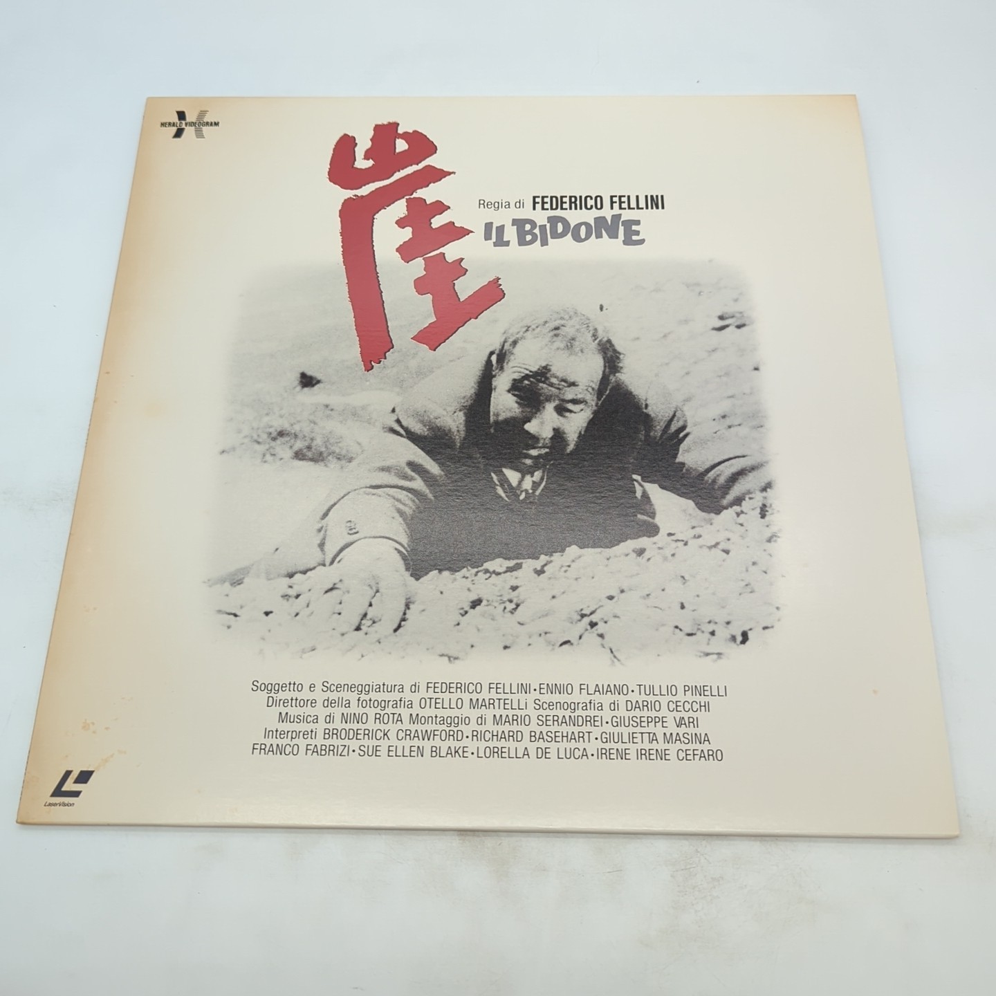 Il Bidone Fellini Japan Laserdisc SF078-5175 Crawford Basehart Masina Rare