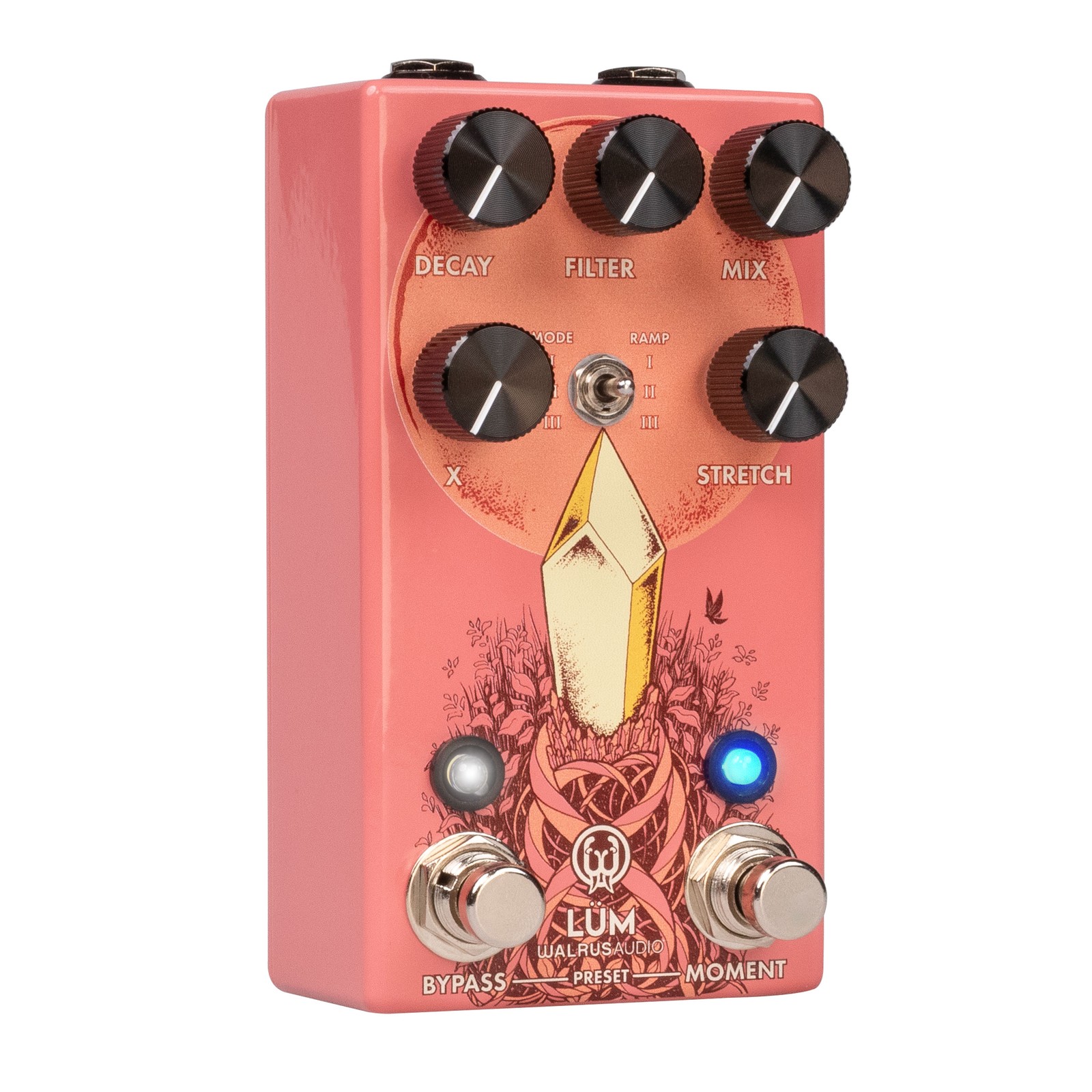 Walrus Audio Lum Texture Engine Granular Reverb, Guava