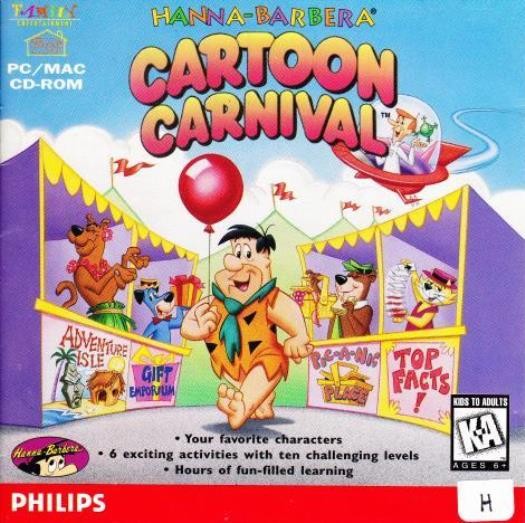 Hanna-Barbera Cartoon Carnival PC MAC CD Scooby-Doo Jetson learning games! 1993