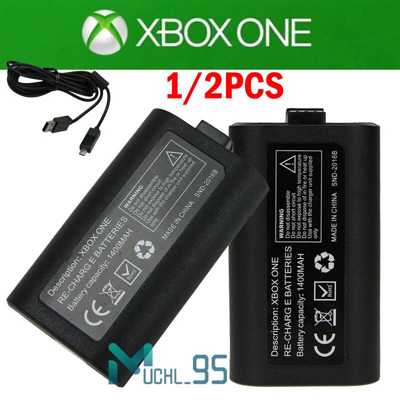1400mAh Rechargeable Battery Pack for XBOX ONE Gaming Controller w/Charger Cable
