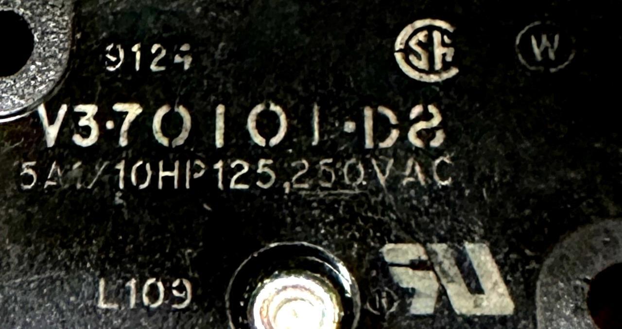 Unbranded V3-70101-D8 Micro Switch 5A 10HP 125-250VAC