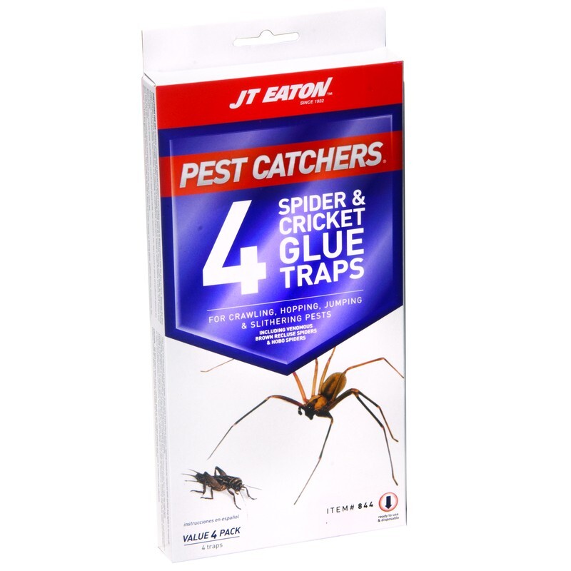Jt Eaton Pest Catchers Spider & Cricket Glue Traps Indoor Hot Melt Adhesive 4 pk