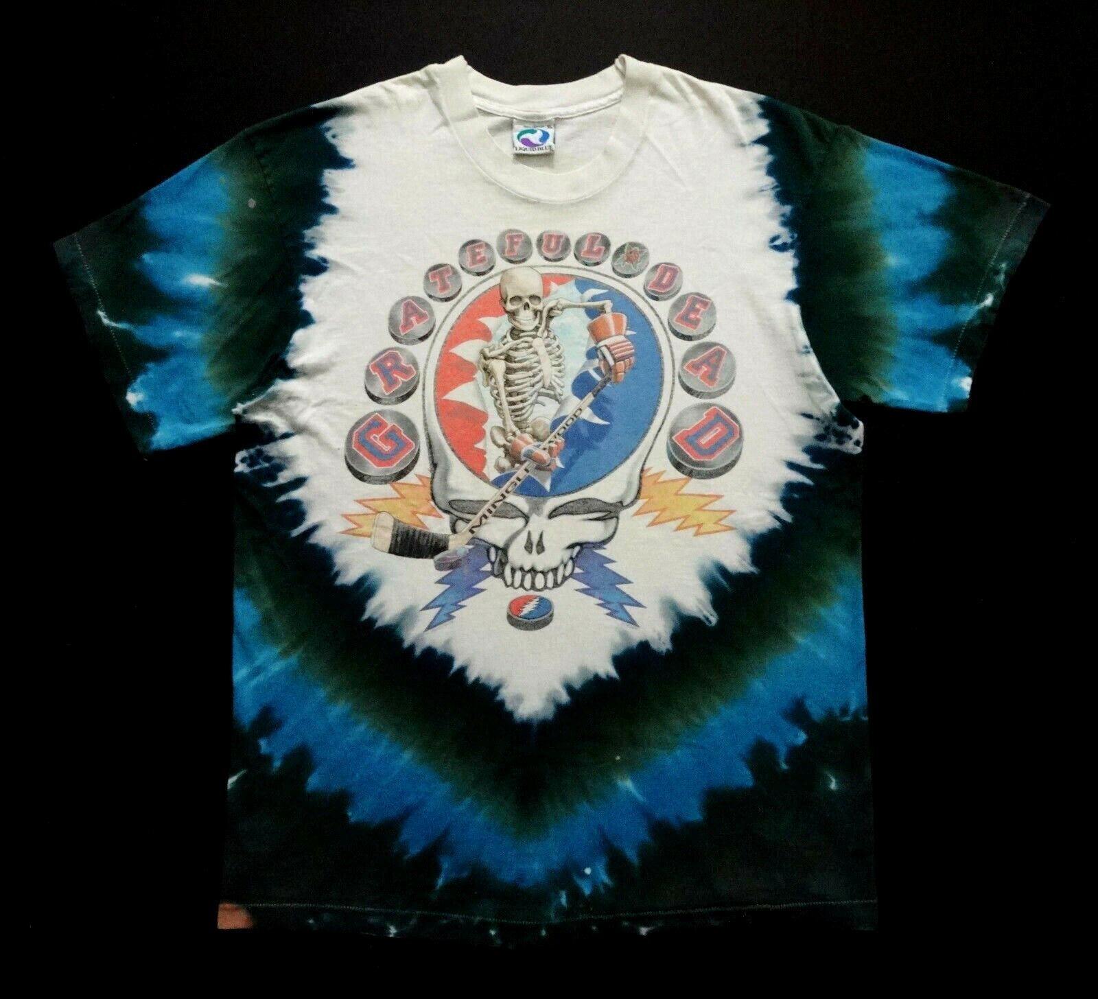 Grateful Dead Shirt T Shirt Vintage 1994 Hockey NHL '94 Puck Stick Tie Dye GD XL