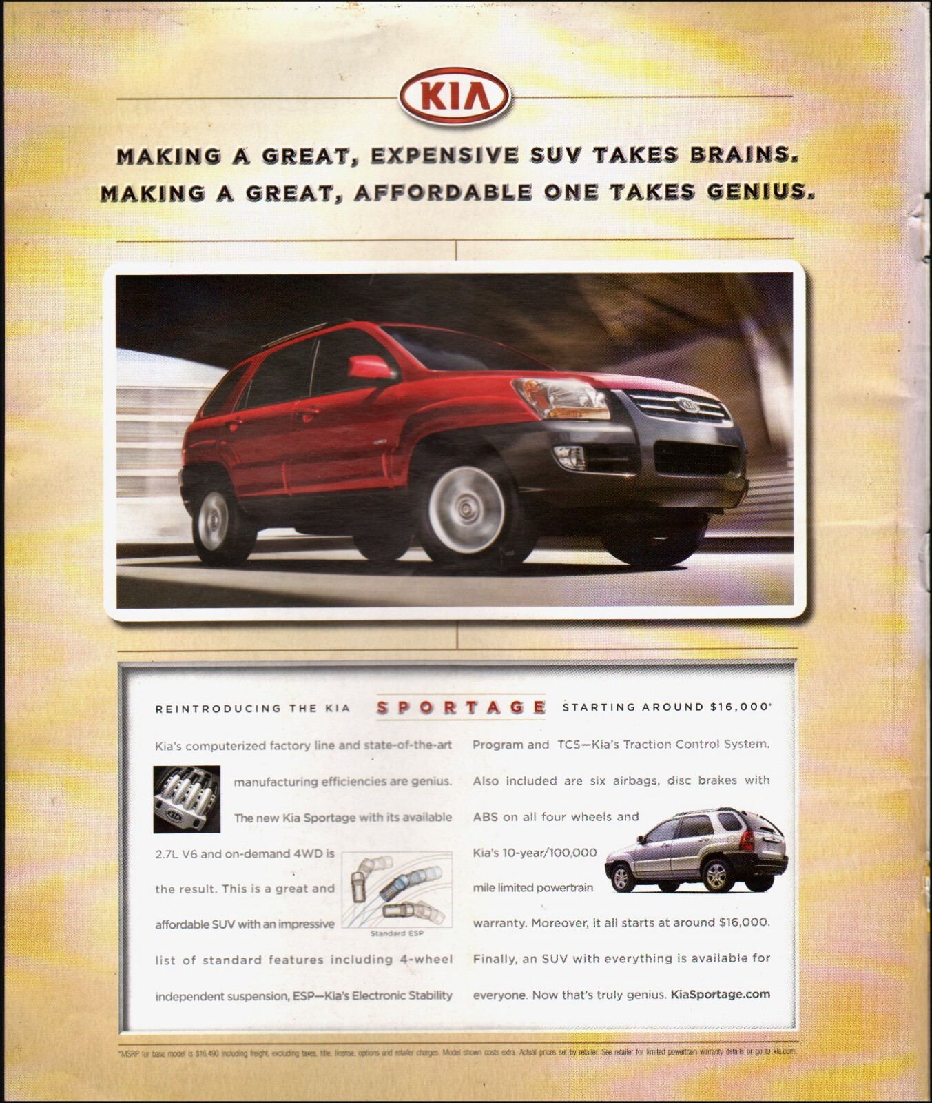 Print ad Kia Sportage modern car Auto Vehicle 4-door photo 09/18/23