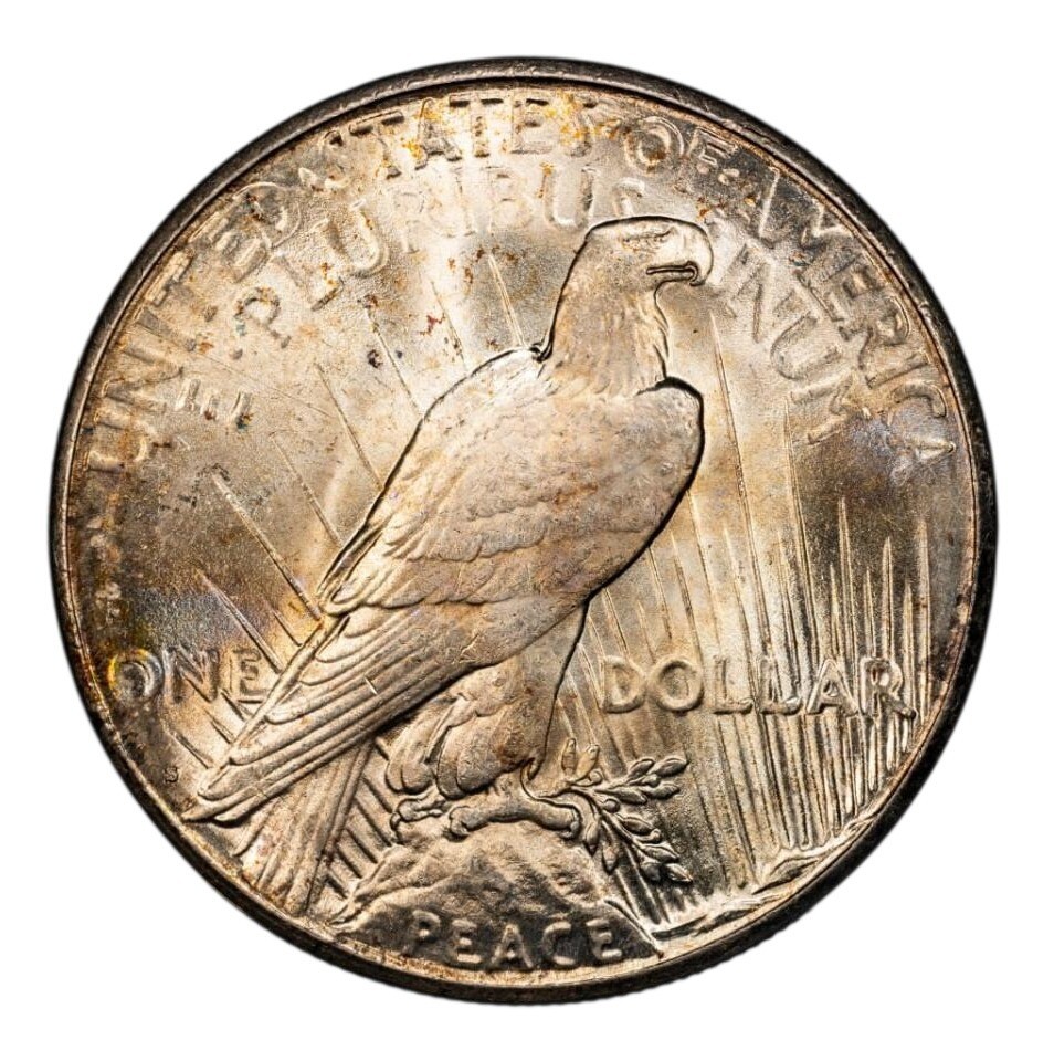 1924-S $1 Peace Dollar CACG MS65