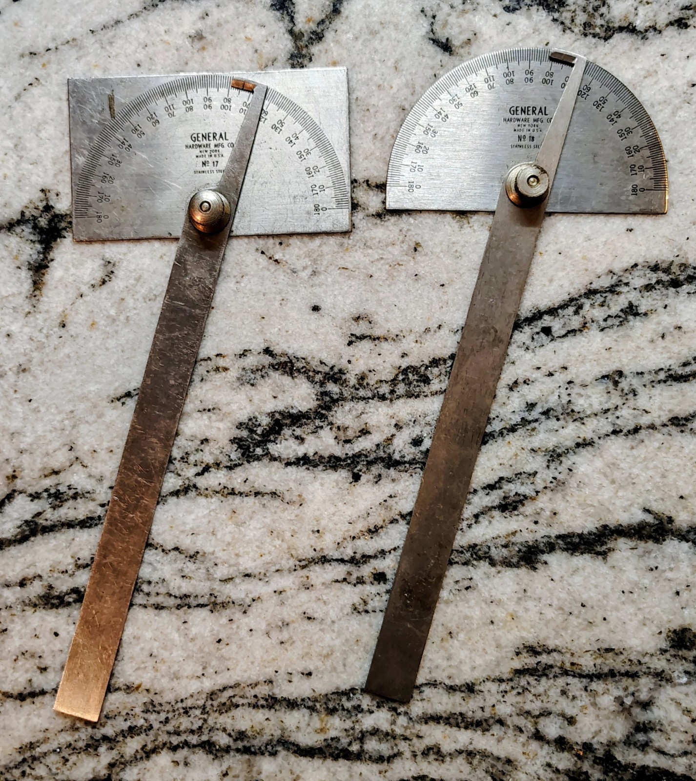 🗽GENERAL NO. 17 & NO. 18 PROTRACTORS MACHINIST/ TOOLMAKER