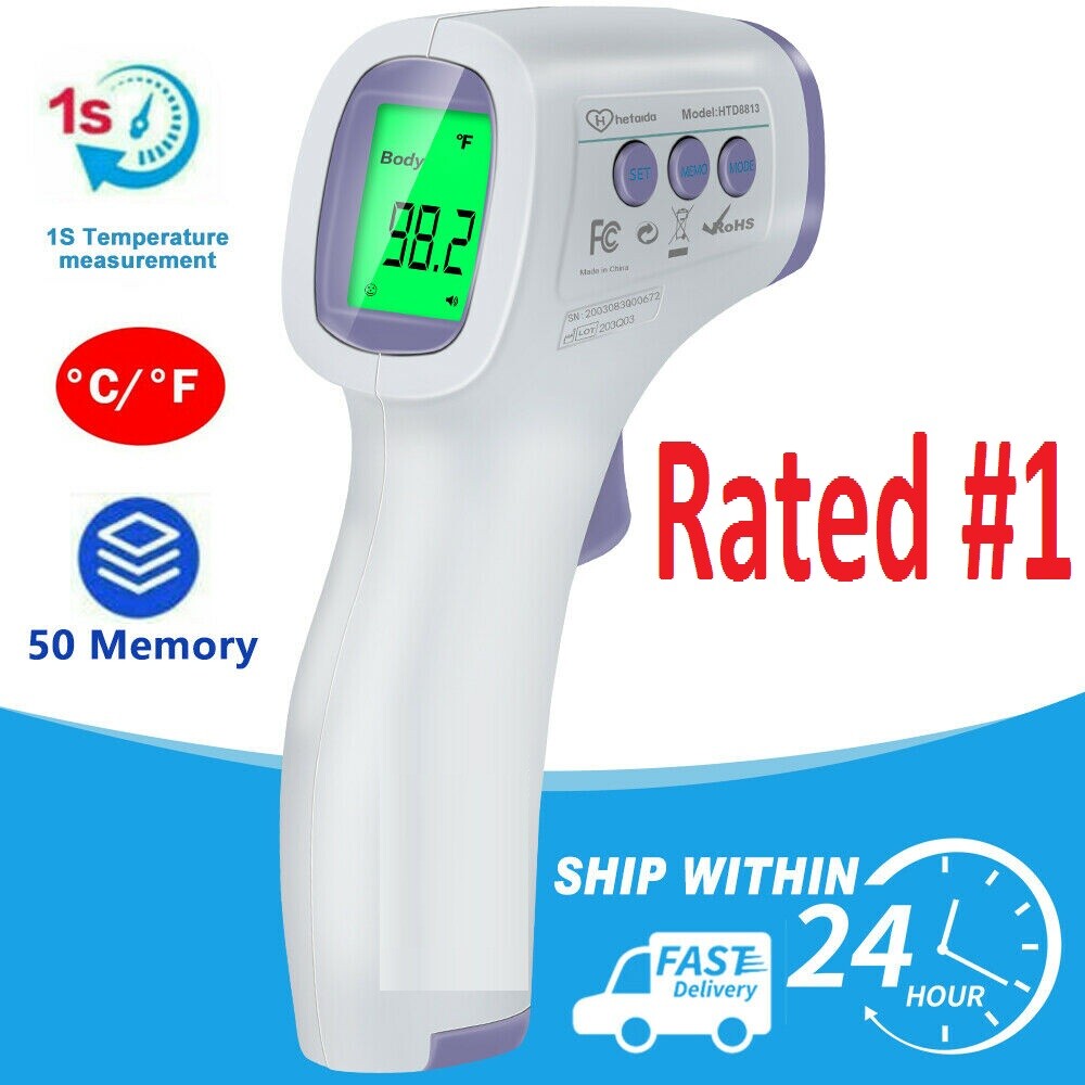 NEW Medical Infrared Non-Contact Digital Forehead Body IR Thermometer Baby Adult
