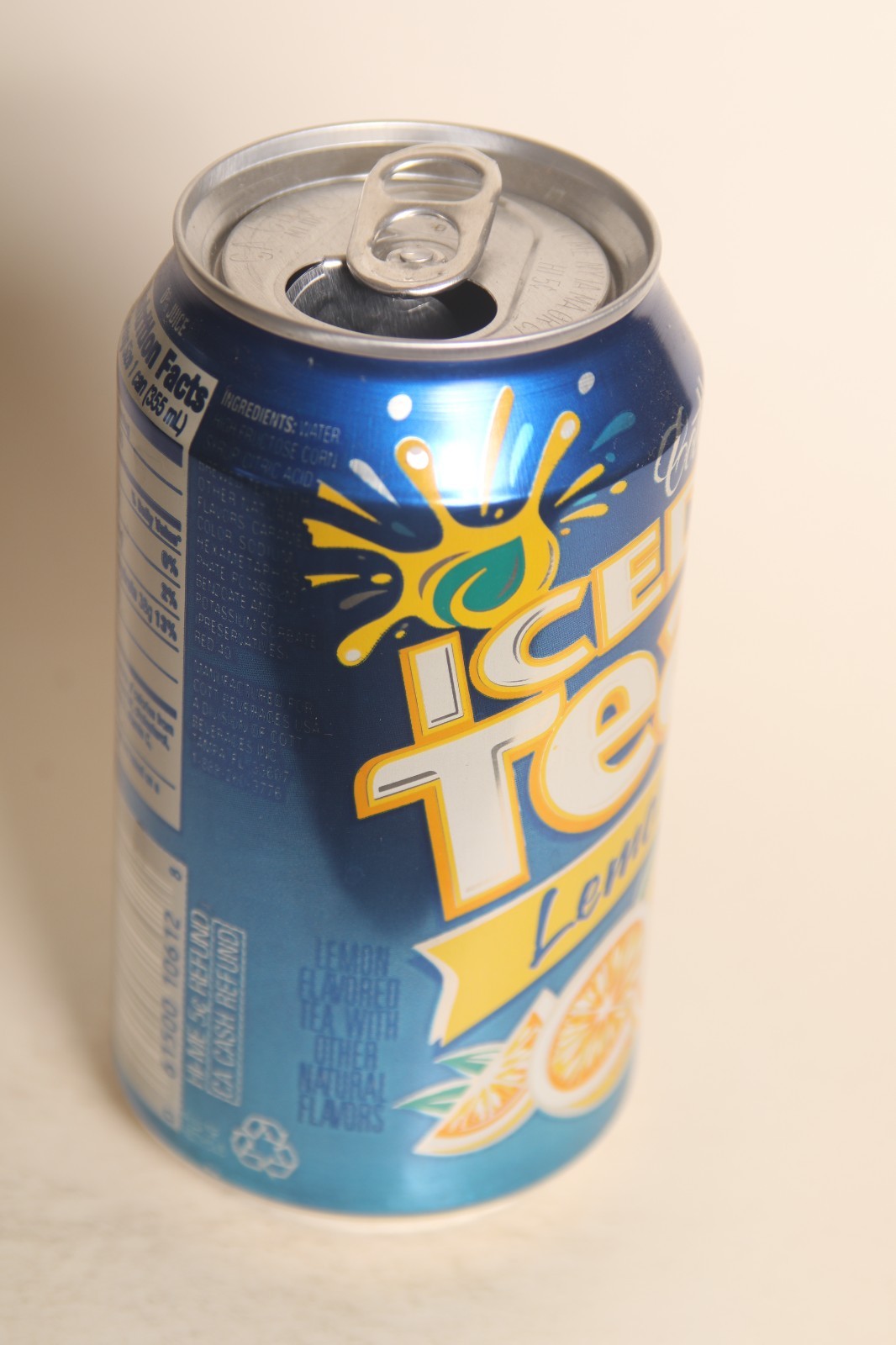 Cott Iced Tea Lemon soda can - 12oz
