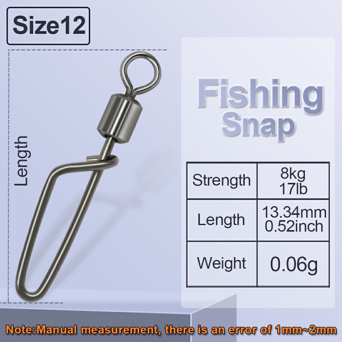 25Pc Rolling Swivel Coastlock Snap Quick Change Clip Stainless Fishing Connector