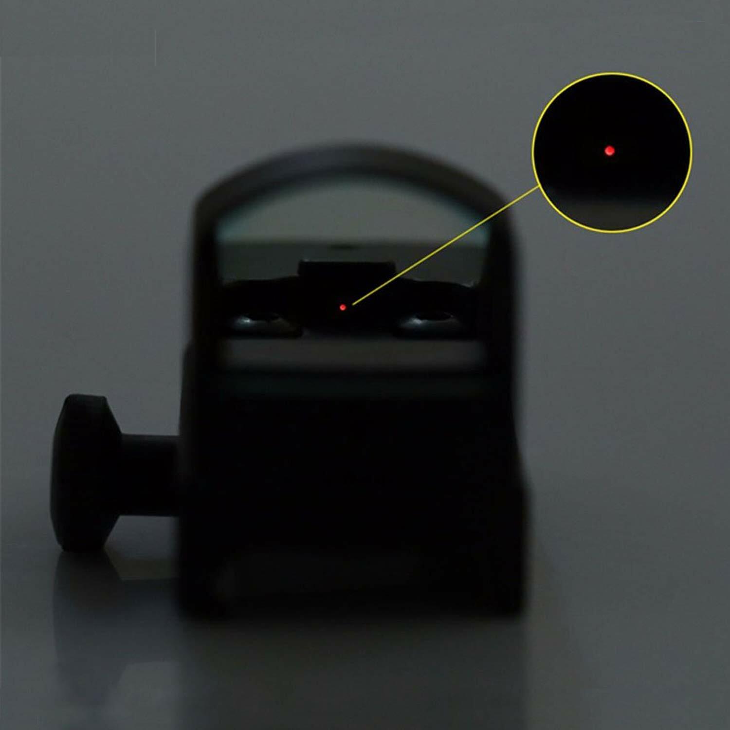 Mini Holographic Reflex Sight 3MOA Red Dot Sight Compact with 20mm Rail Mount