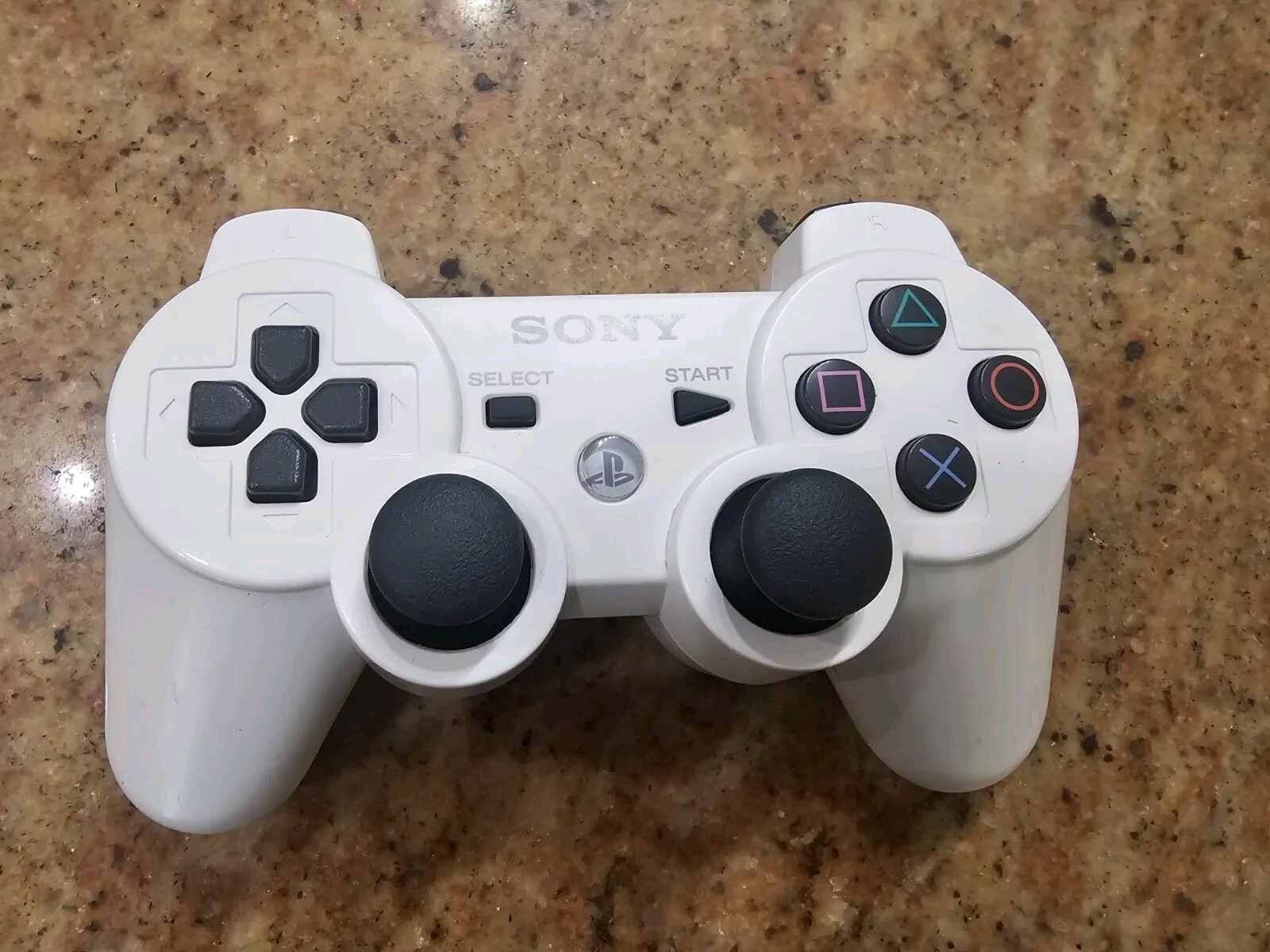 OEM Sony PS3 White Dualshock 3 Controller PlayStation 3  *TESTED*