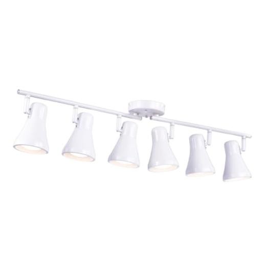Foldable Track Lighting Fixtures, 6 Way Pivot Shade Ceiling LED Lights,Modern