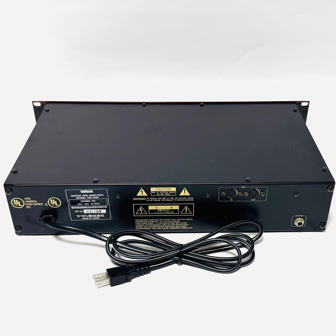 YAMAHA DG-1000 Guitar Preamp Modeling Processor Tested Working w/ Manual