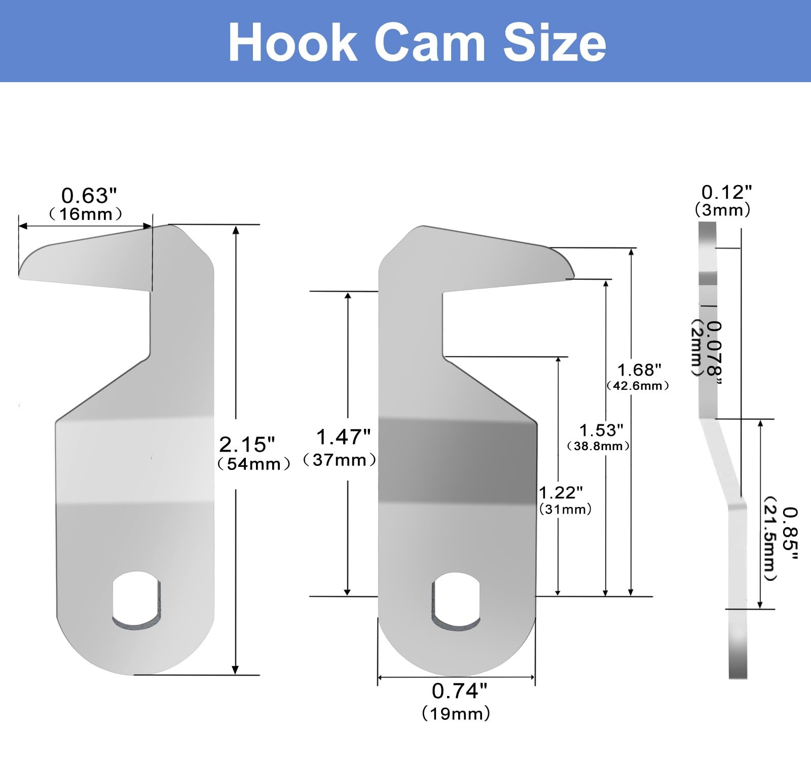 RV Storage Lock - 1-1/8" Cam Lock Keyed Alike Toolbox Locks Replacement for C...
