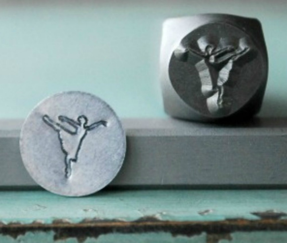SUPPLY GUY 8mm Ballerina Metal Punch Design Stamp SGCH-42