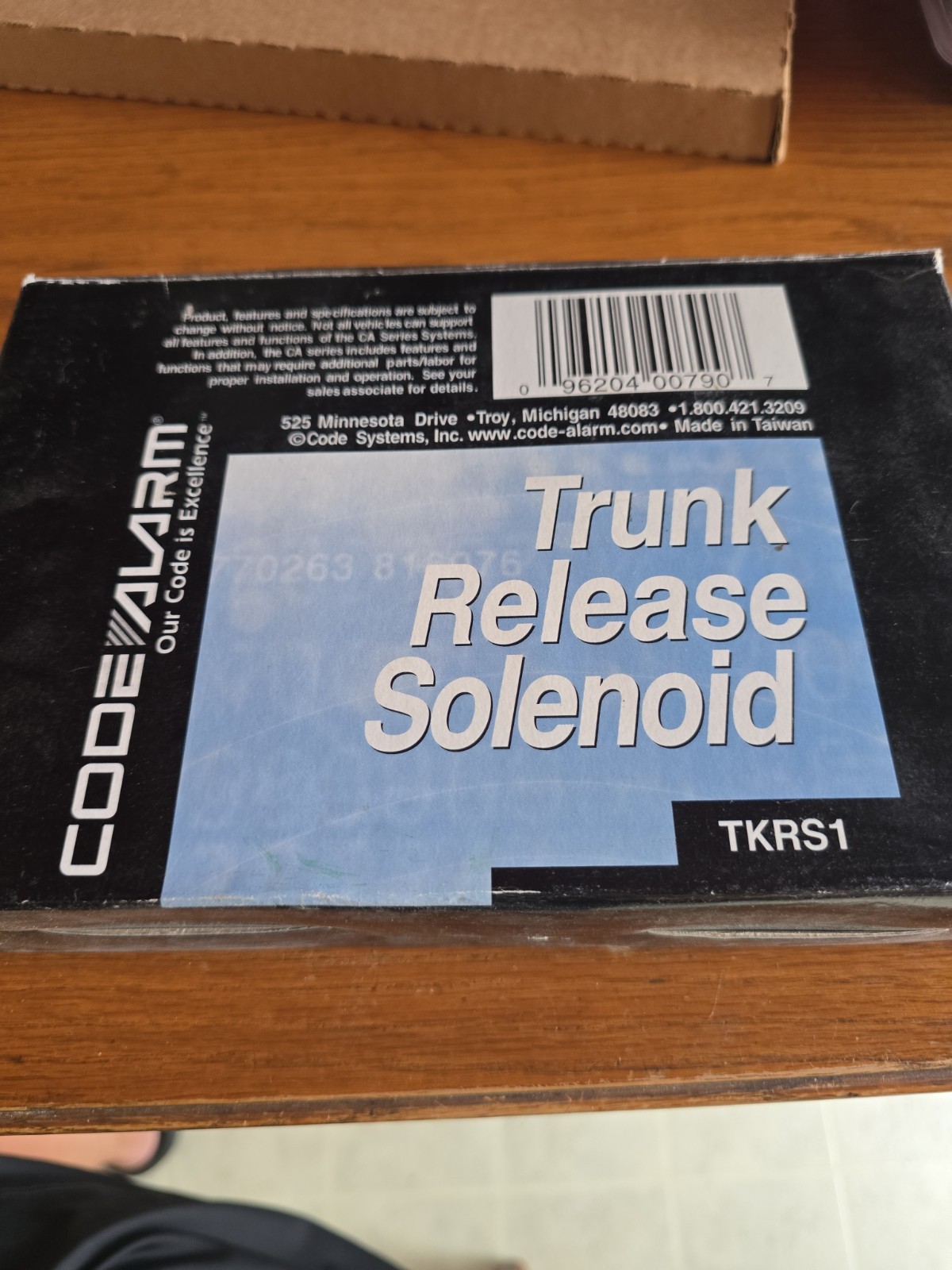 Code Alarm TKRS1 Trunk Release Solenoid