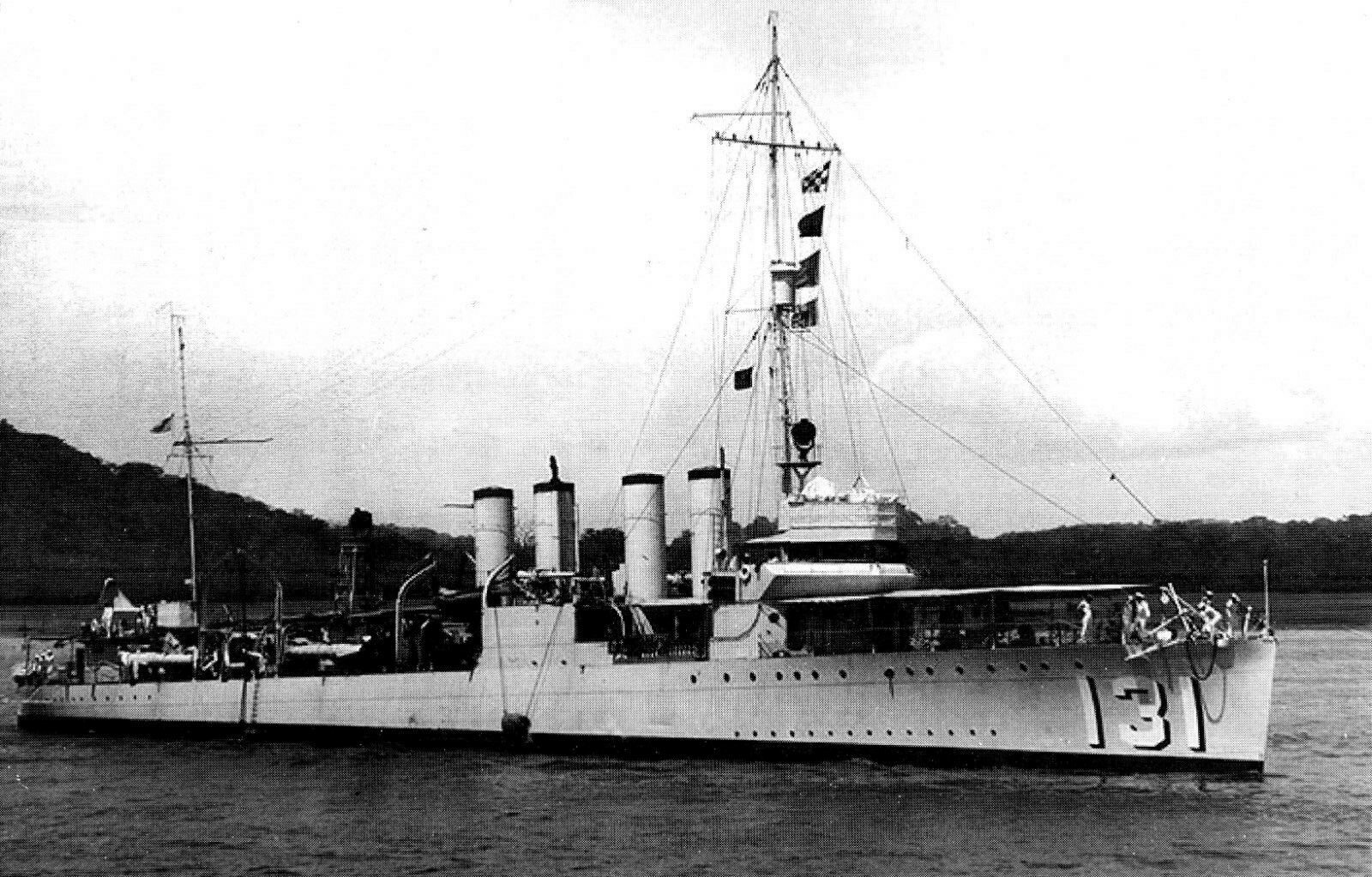 Postcard USS Buchanan DD-131 Destroyer