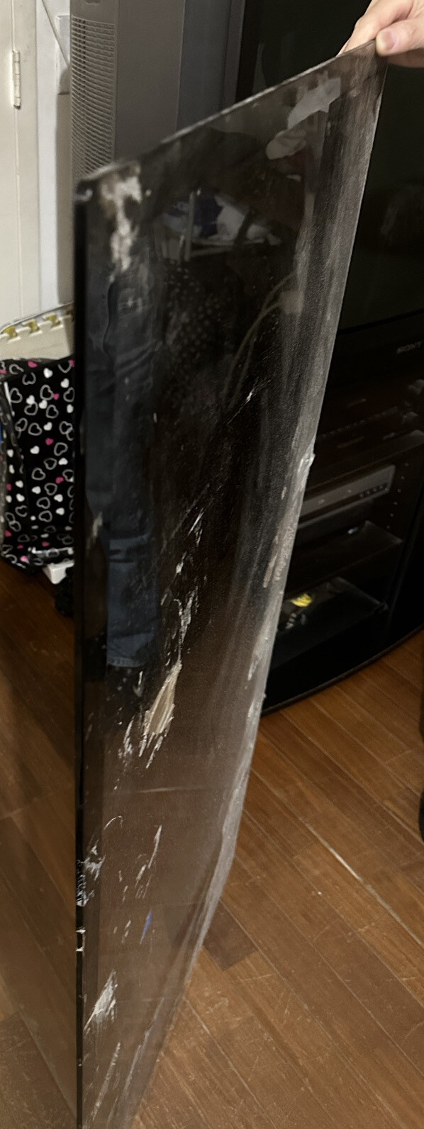 Rectangular Smoke Table Top. Glass ONLY. No Chips Needs Cleaning. 23 1/2” x 48”