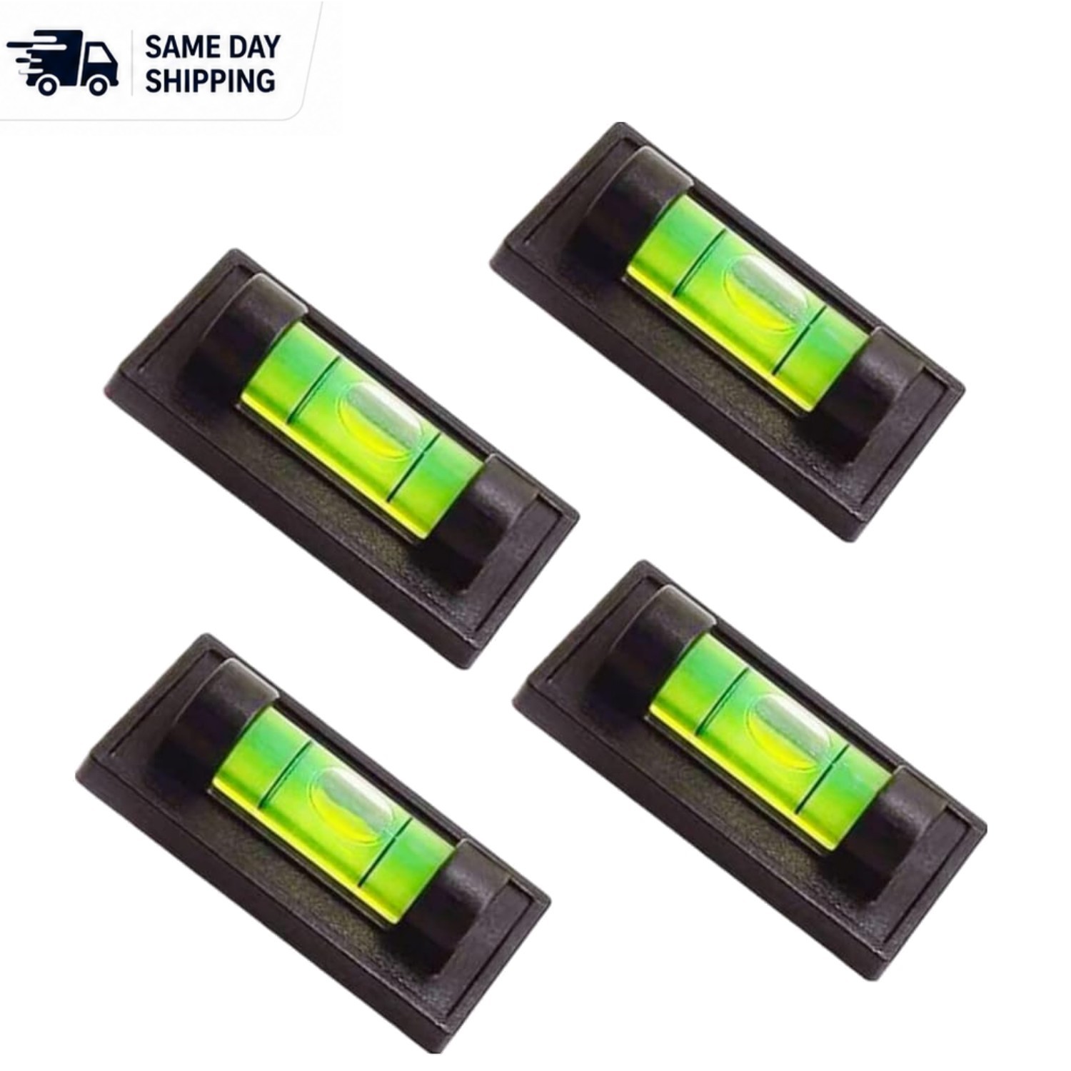 Compact Acrylic Magnetic Bubble Spirit Levels - Ideal for RV, Trailer & Home Use