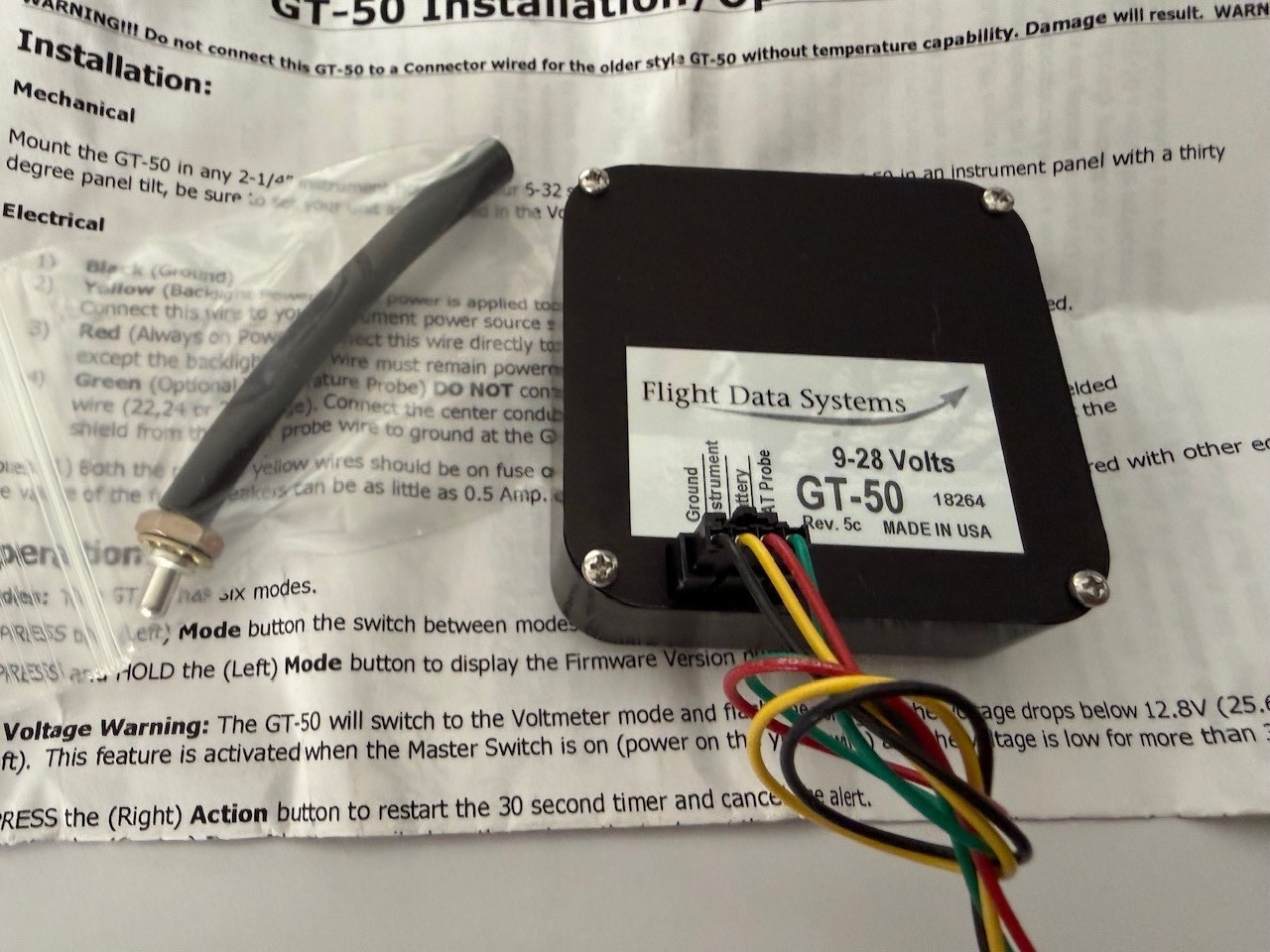 Flight data systems GT-50 Data Gauge (NEW)