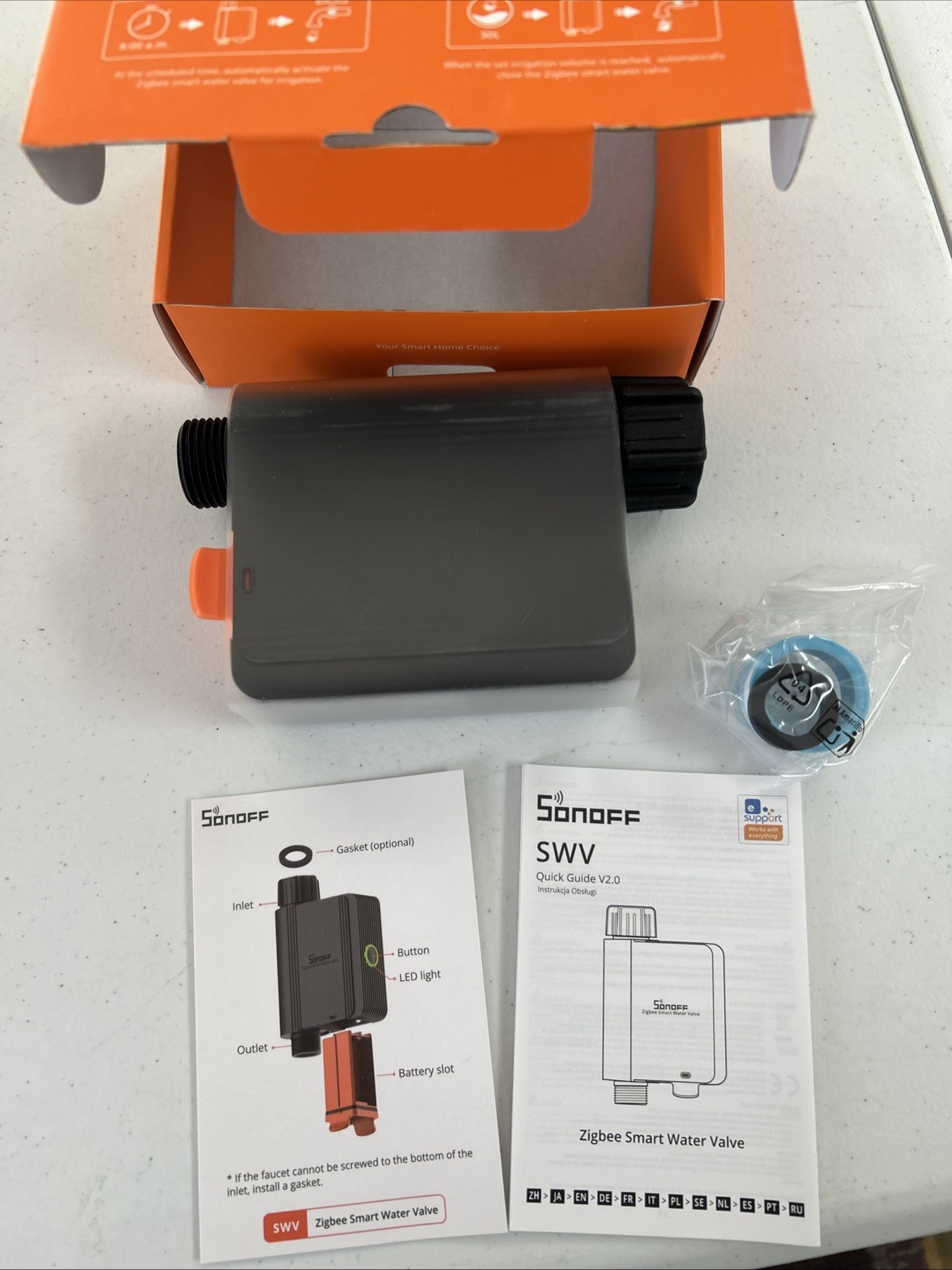 OPEN BOX - Sonoff Zigbee Smart Water Valve