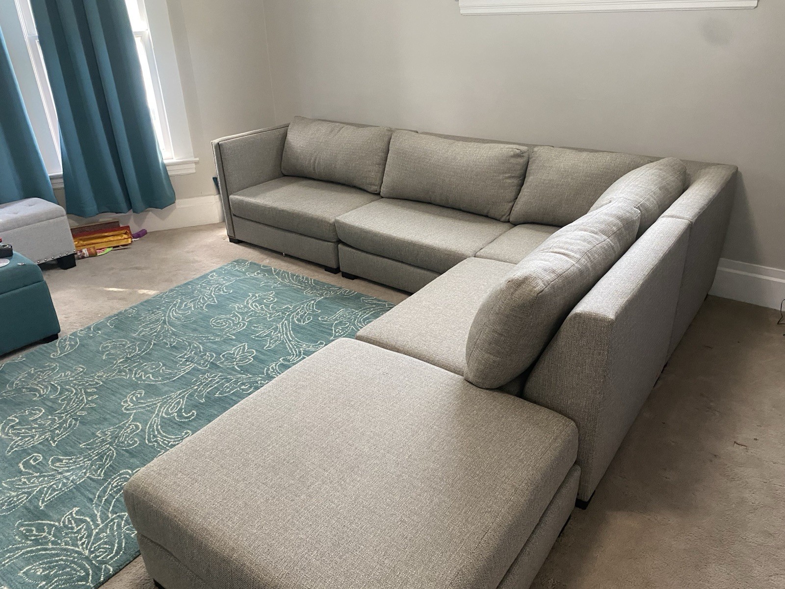 White Modular Sectional Couch