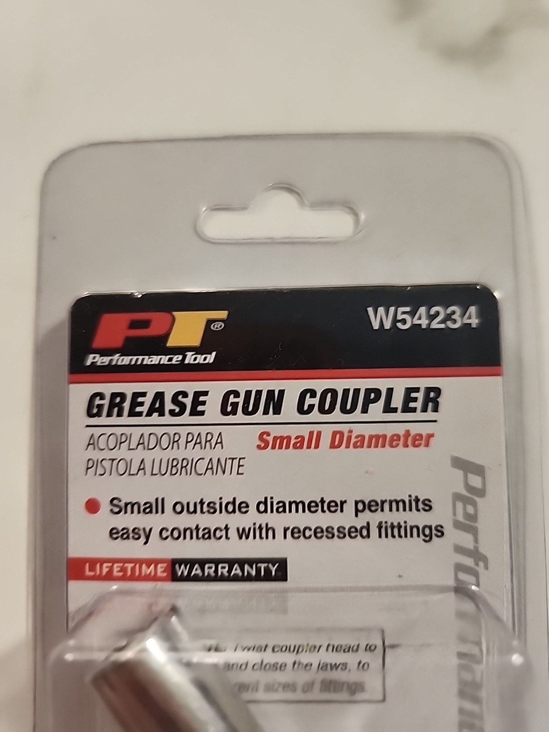 Performance Tool W54234 Grease Gun Coupler Narrow Body
