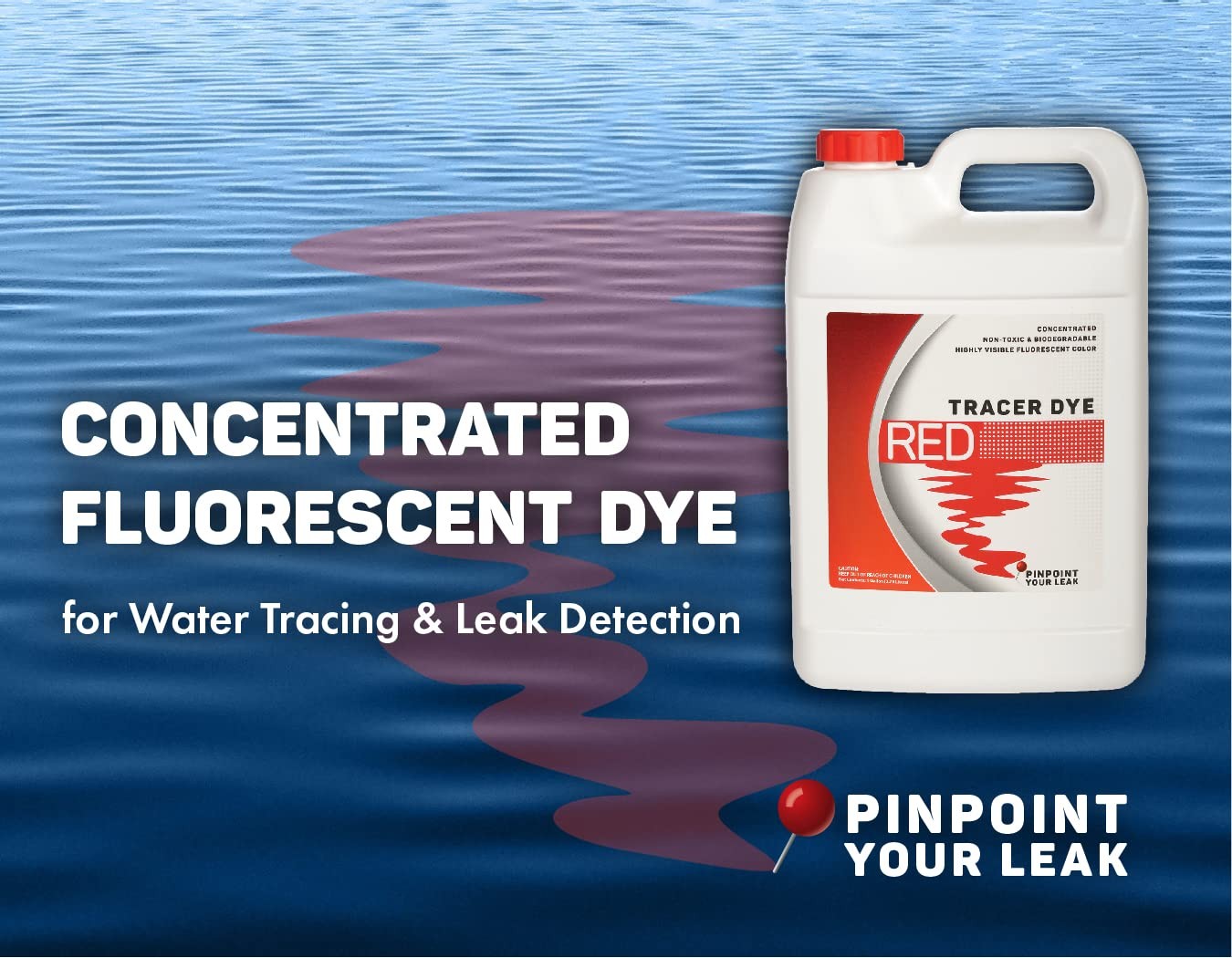 Concentrated Red Tracer Dye - Highly Concentrated Fluorescent Water Tracing ...
