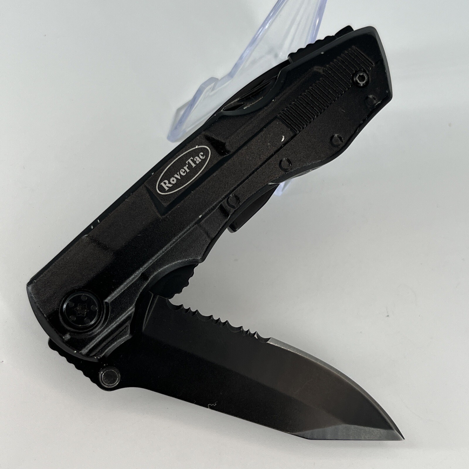 RoverTac Multitool Knife BLACK  Camping Survival Knife & Pliers