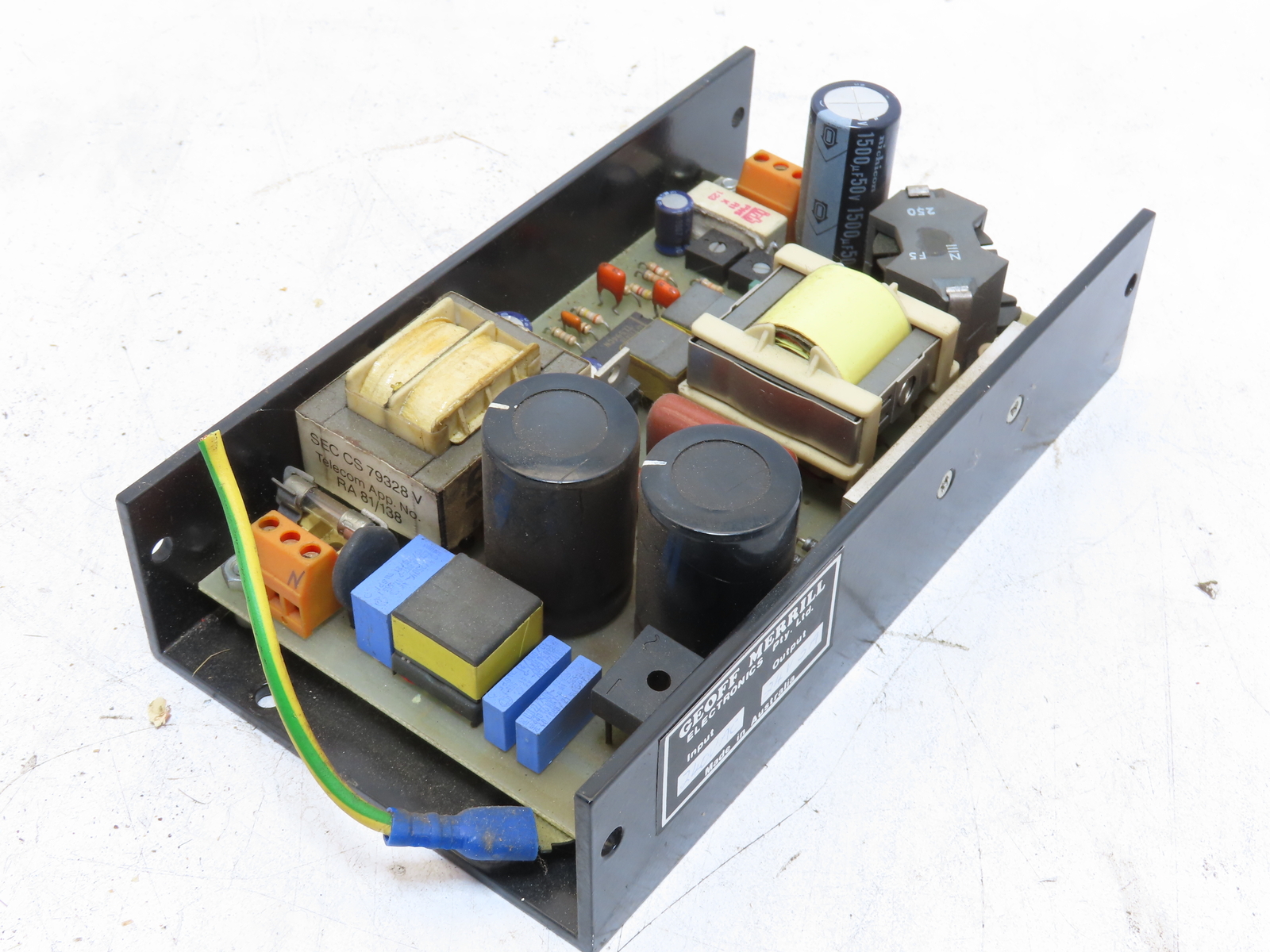 Geoff Merrill 24V VDC 5A Output Power Supply 240V AC Input