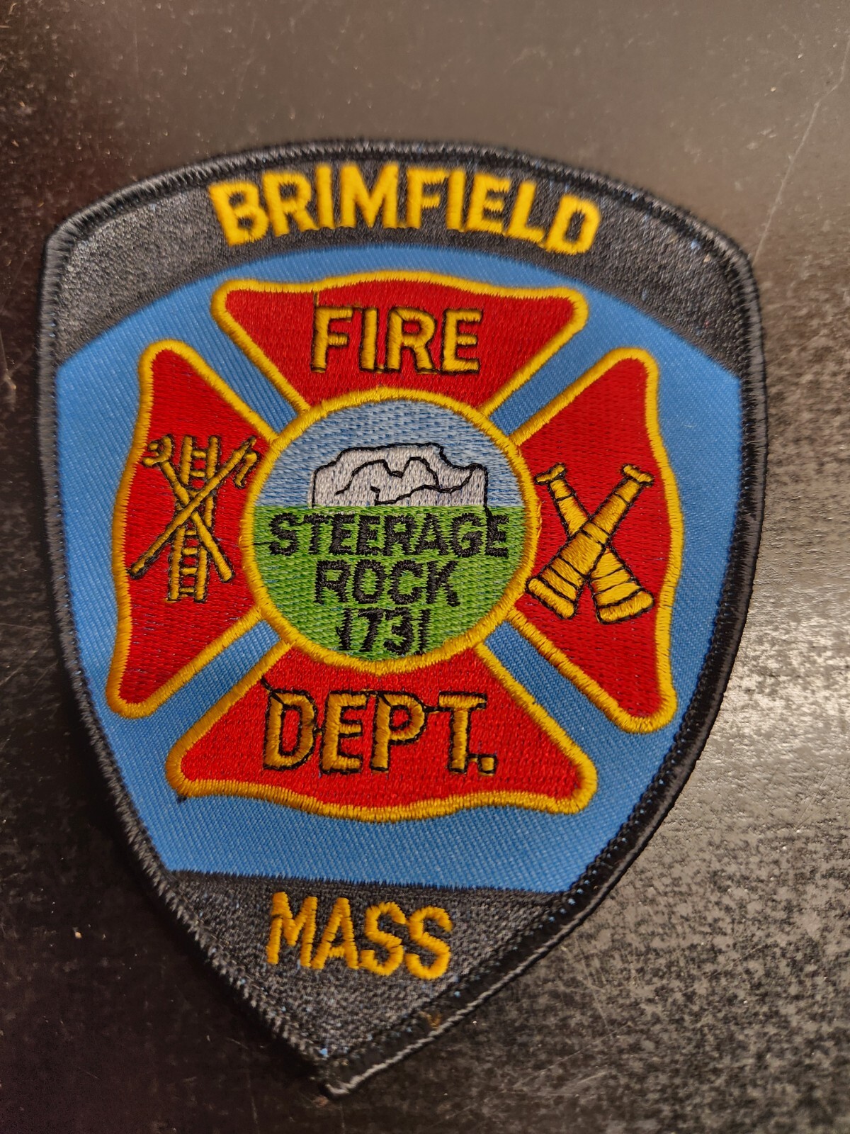 Vintage Brimfield Massachusetts Fire Department Patch