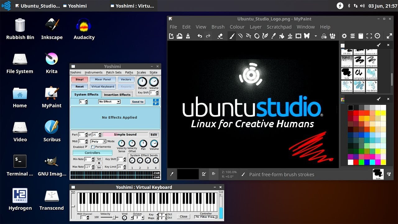 Ubuntu Studio 25.04 Plucky Puffin (2025) Linux USB Bootable Drive for Creators