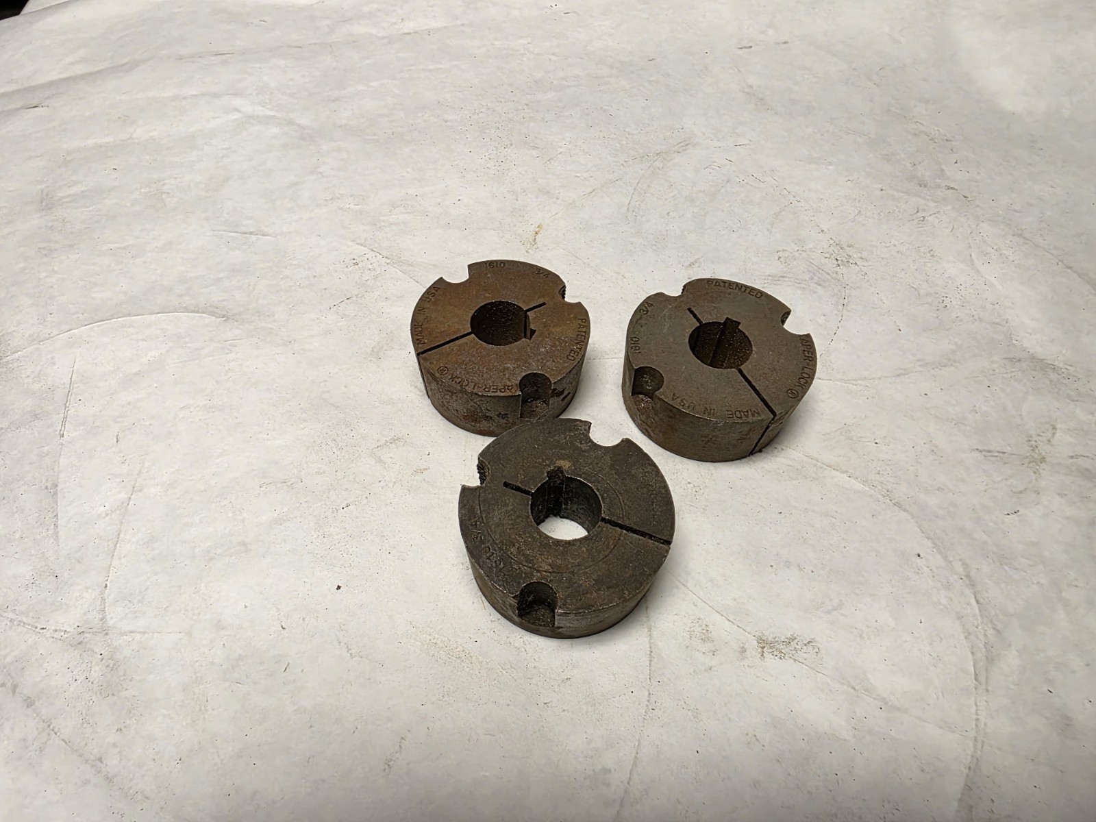 3pcs. Unknown Brand 1610 3/4 Taper-Lock Bushing Fits 3/4" Shaft