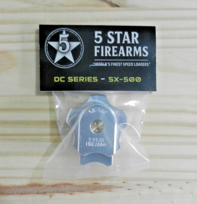Aluminum Speed Loader;  Taurus, S&W 500;  Hlds 5 Rnds 500 S&W; DC SERIES 5X-500